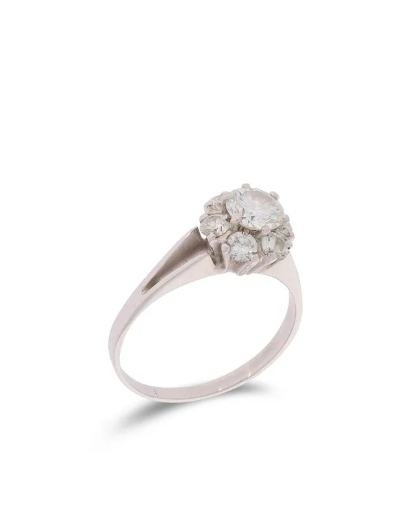 Cocktailring - Weissgold mit Diamanten 1.00ct