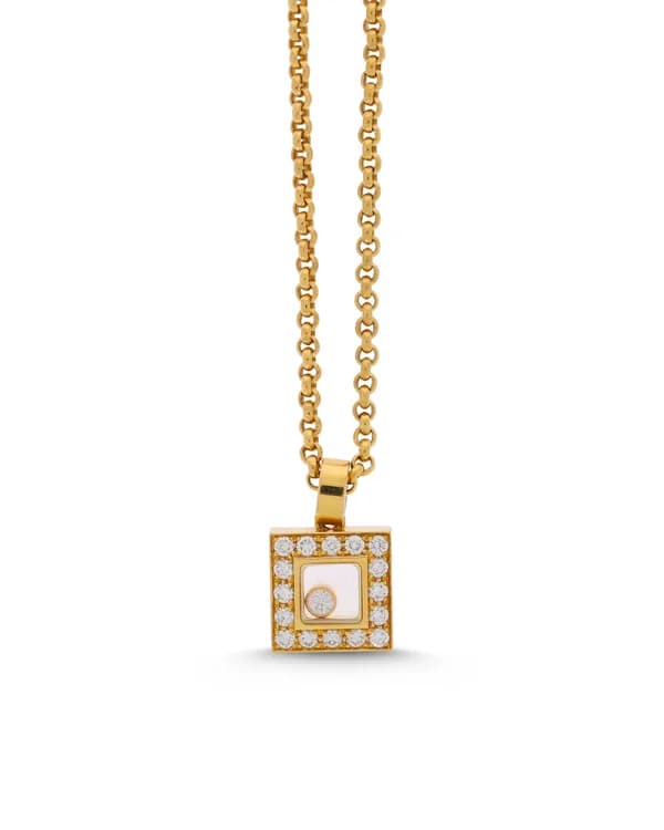 Halskette mit Anhänger - CHOPARD Gelbgold mit Diamanten
