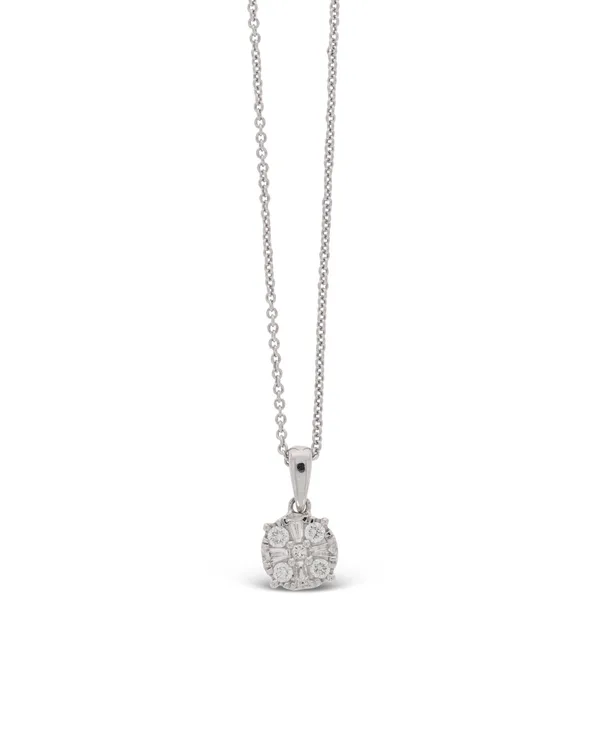 Halskette mit Anhänger - CHRIST Weissgold mit Diamanten 0.20ct