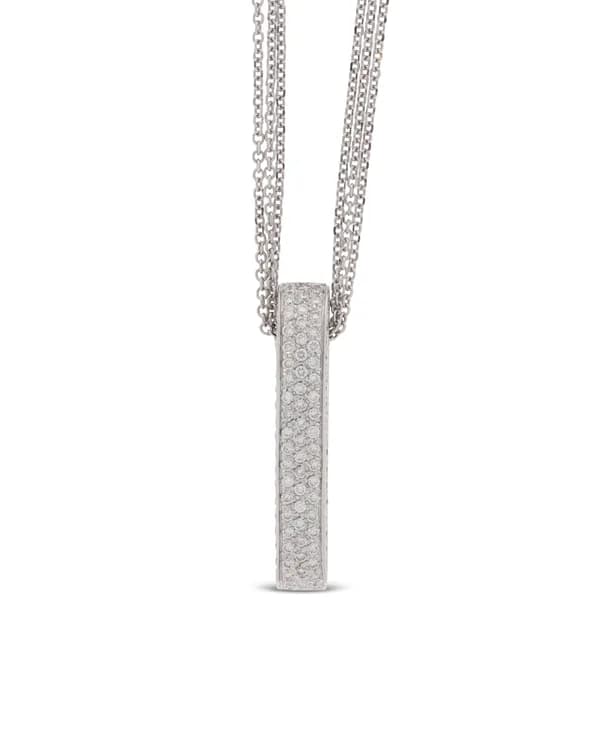 Halskette mit Anhänger – Weissgold mit Diamanten 1.30ct