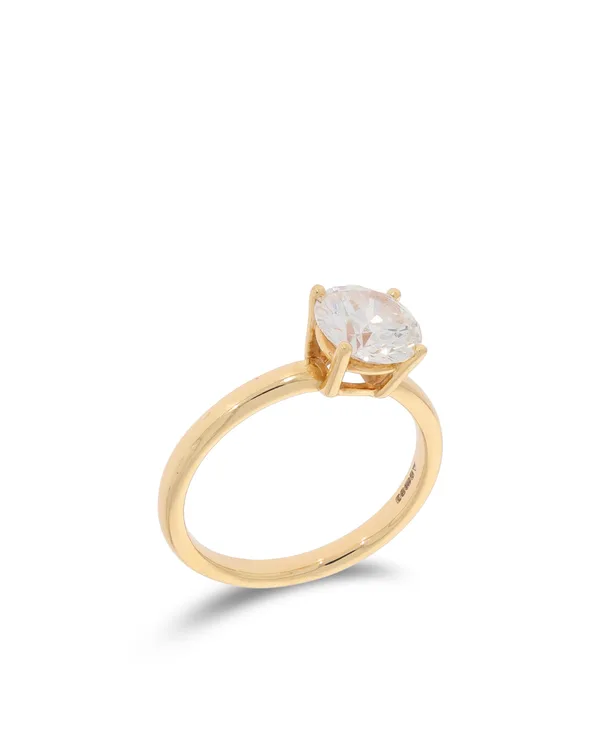 Damenring - Solitaire Gelbgold mit Diamant 1.51ct