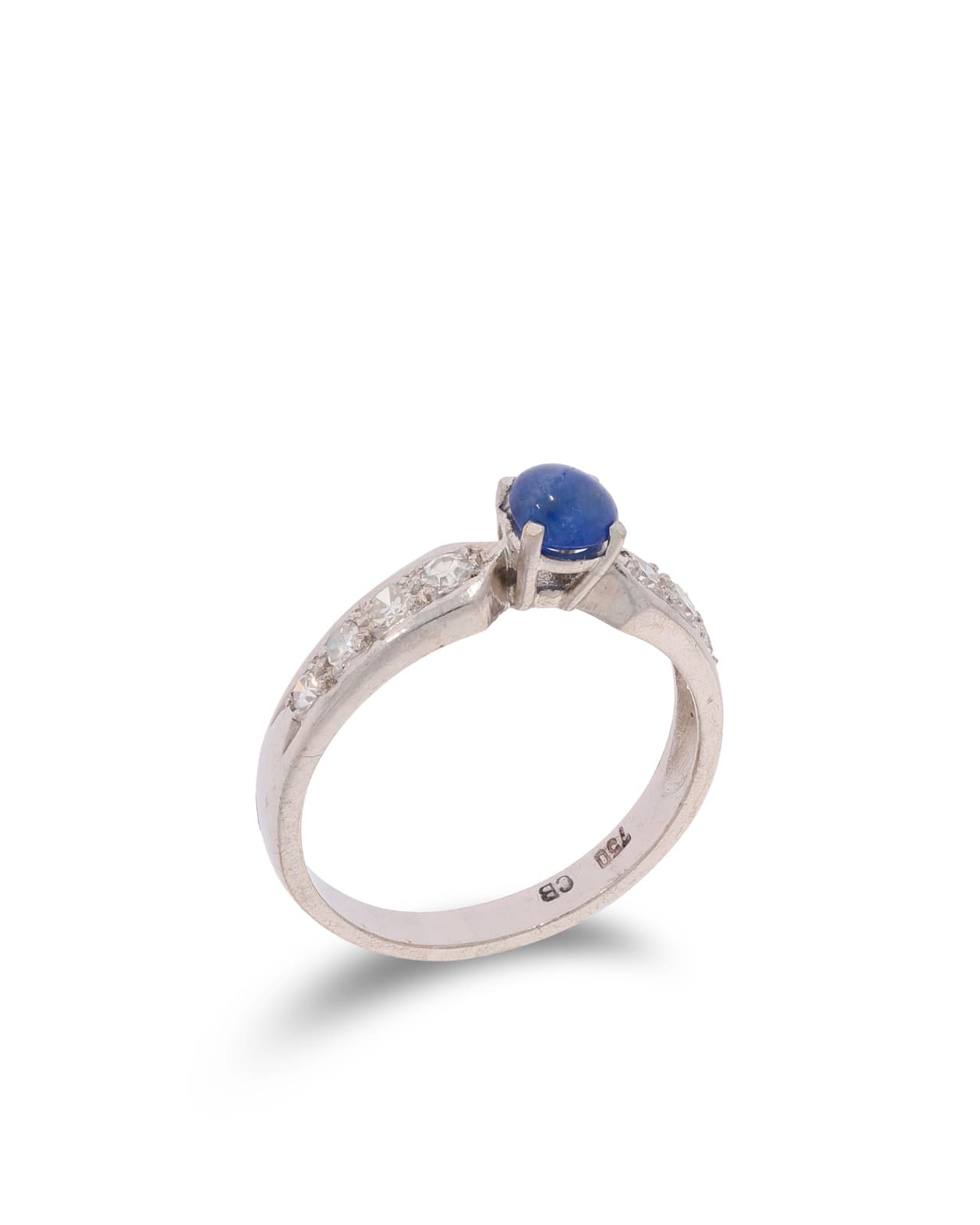 Damenring - BUCHERER Weissgold mit Saphir und Diamanten