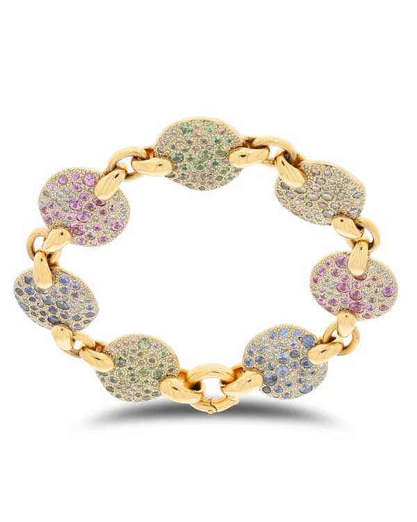 Bracelet - POMELLATO „Sabbia“ mit Saphiren und Diamanten