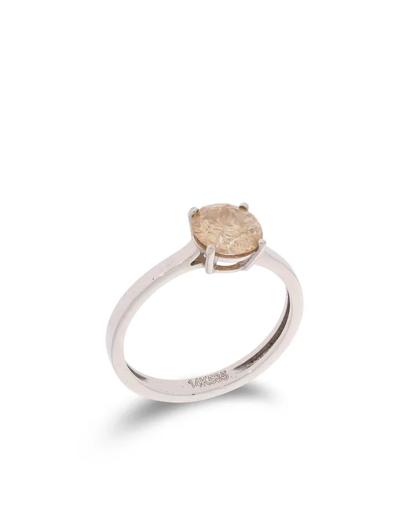 Damenring - Solitaire Weissgold mit Diamant 1.2ct
