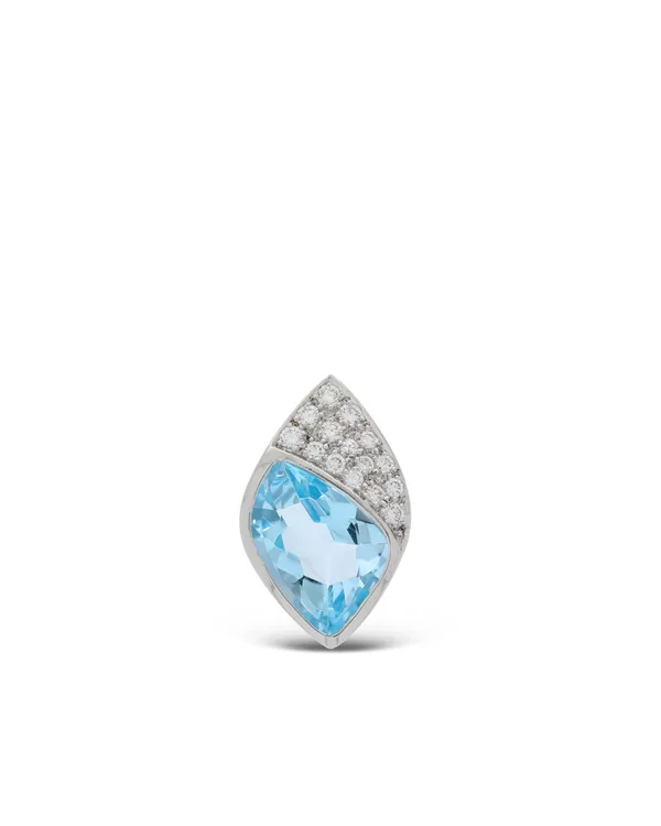 Anhänger mit Aquamarin und Diamanten