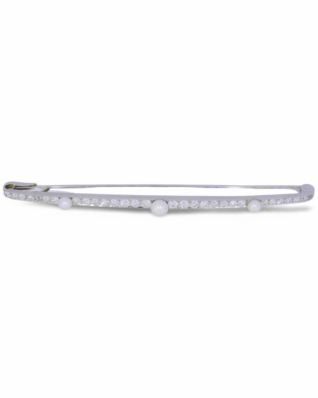 Lange Nadel – Stabbrosche Diamanten und Perlen