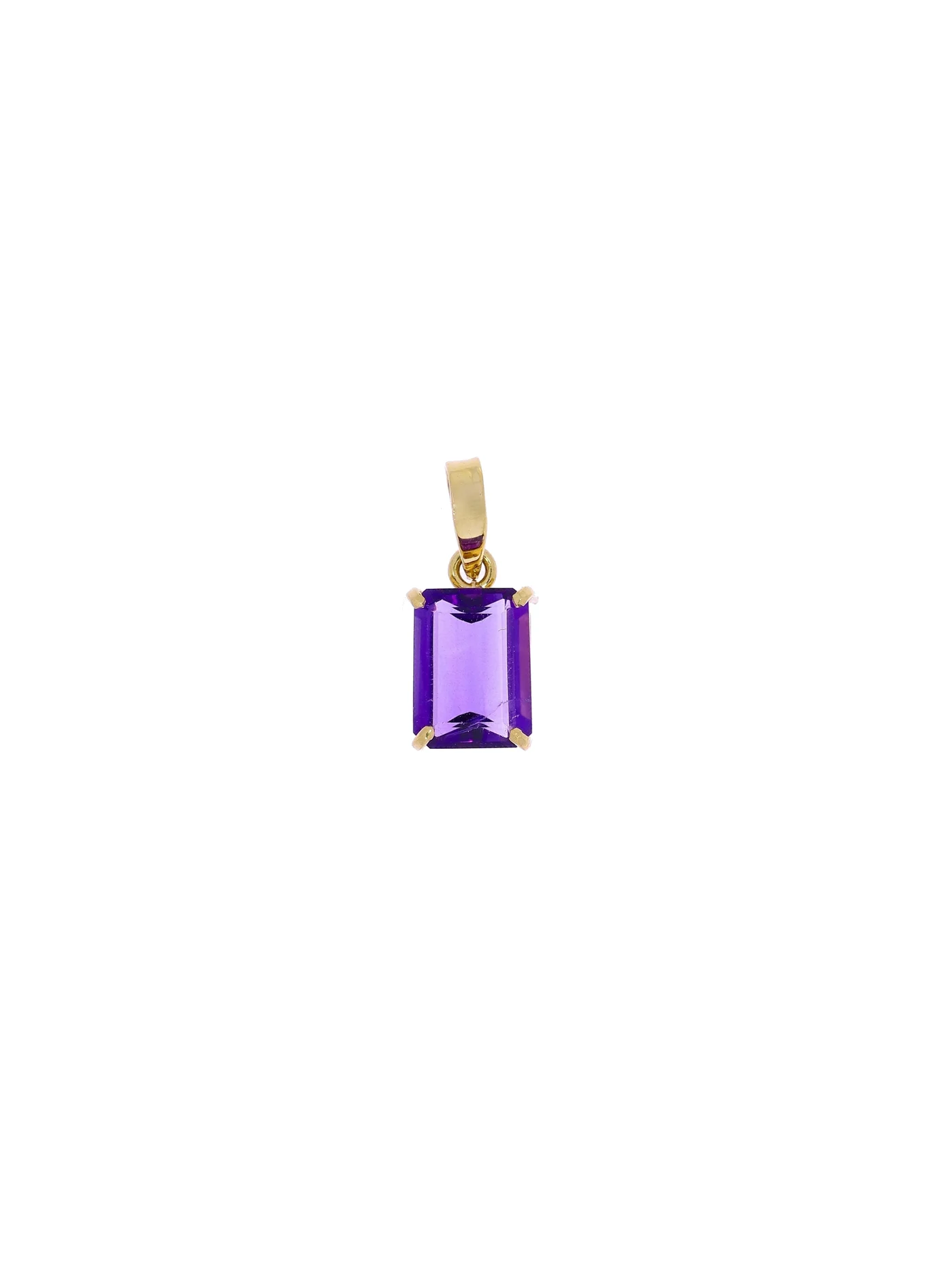 Anhänger – Gelbgold mit Amethyst