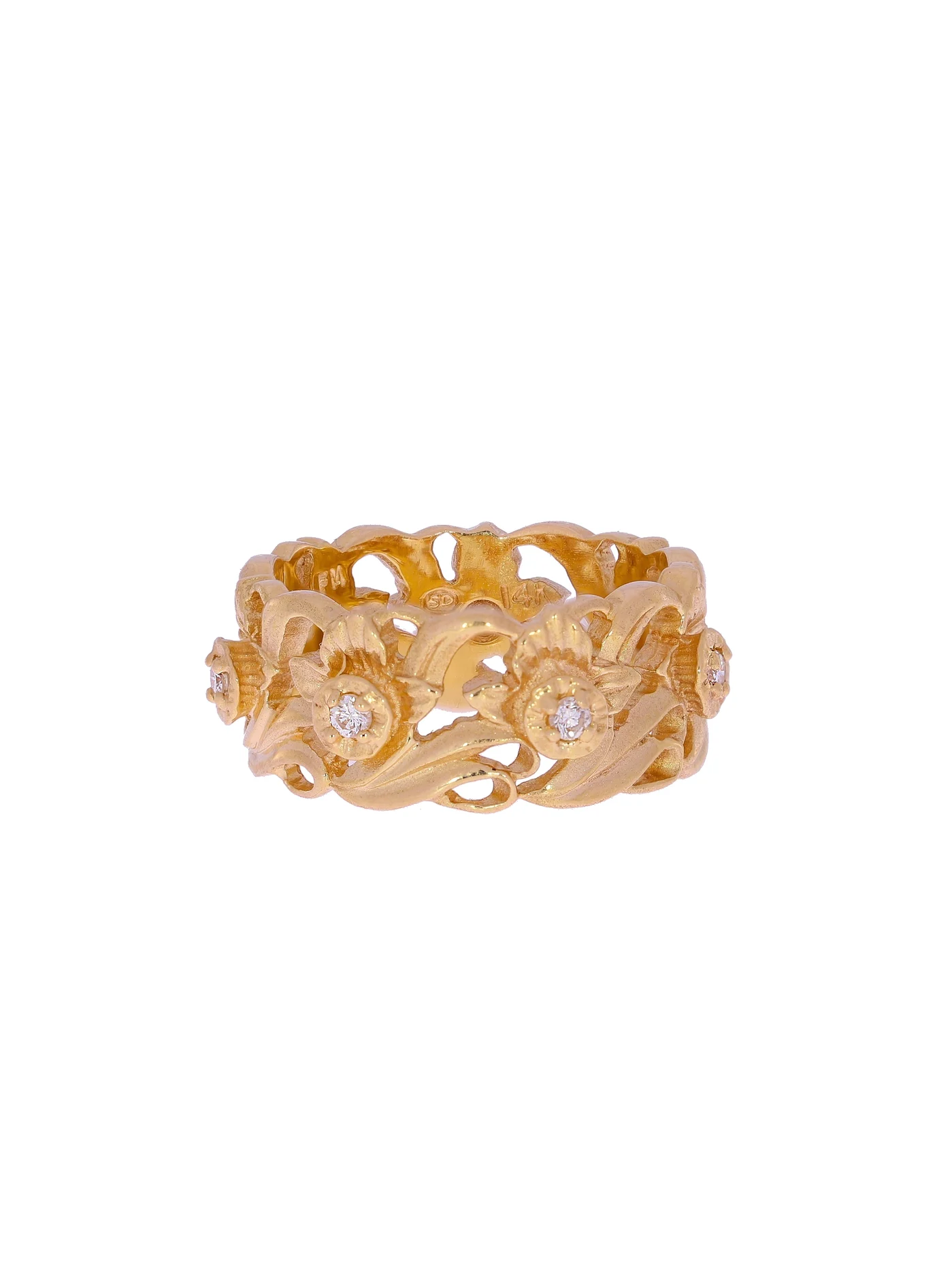 Damenring – Roségold mit Diamanten