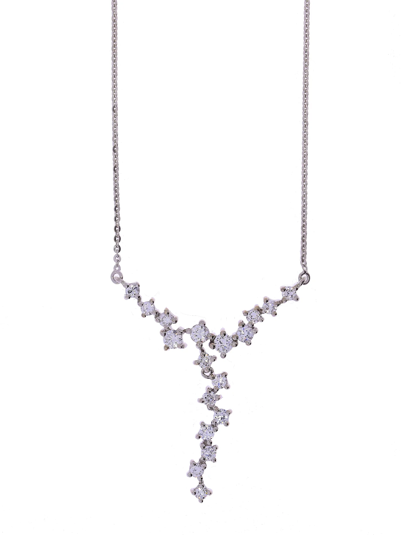 Halskette – CHRIST Weissgold mit Zirkonias