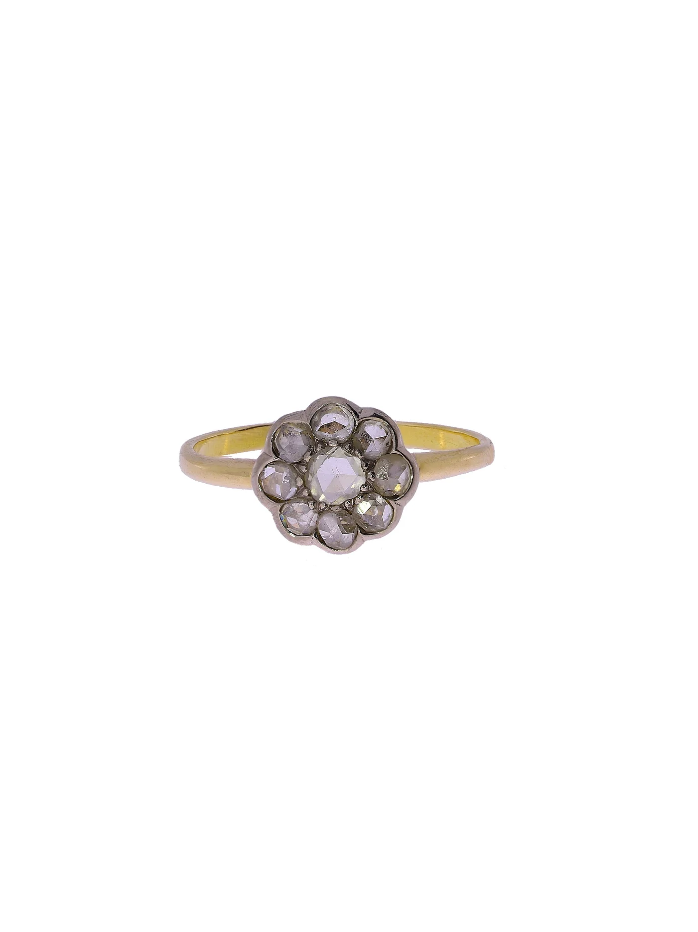 Damenring – Gelbgold mit Diamanten