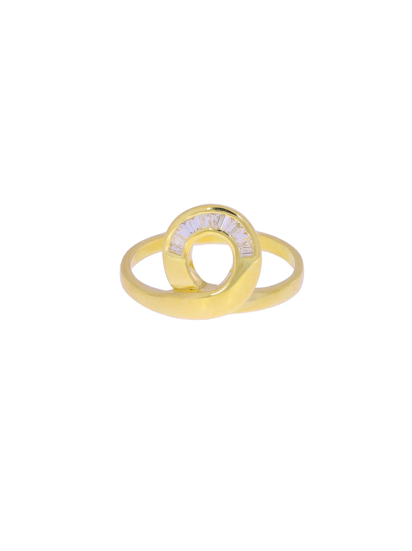 Damenring – Gelbgold mit Diamanten