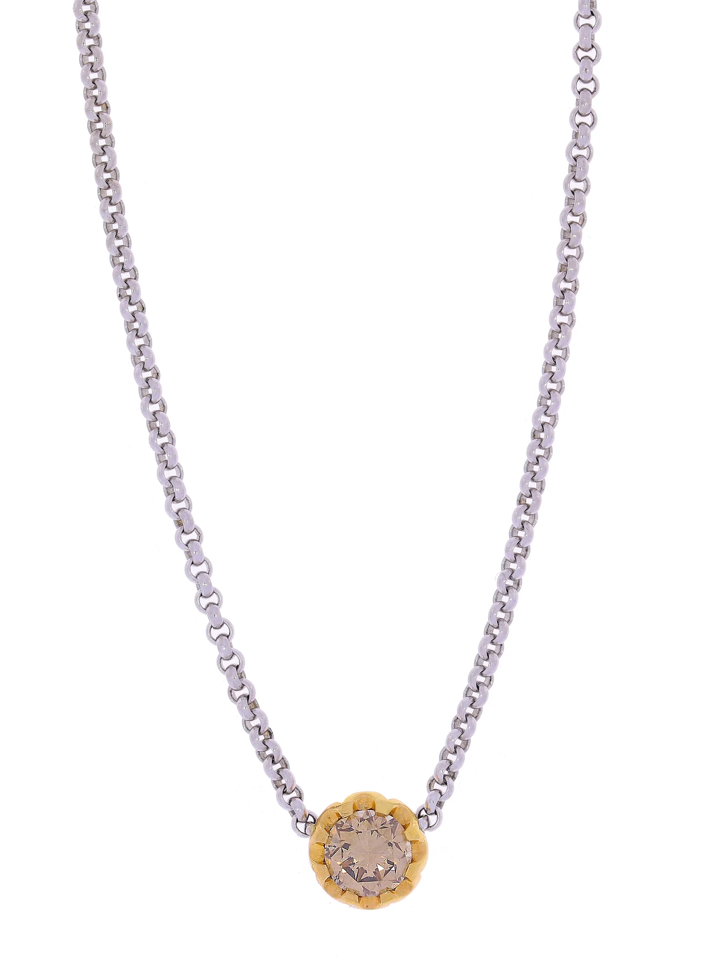 Collier – Bicolor mit Diamant
