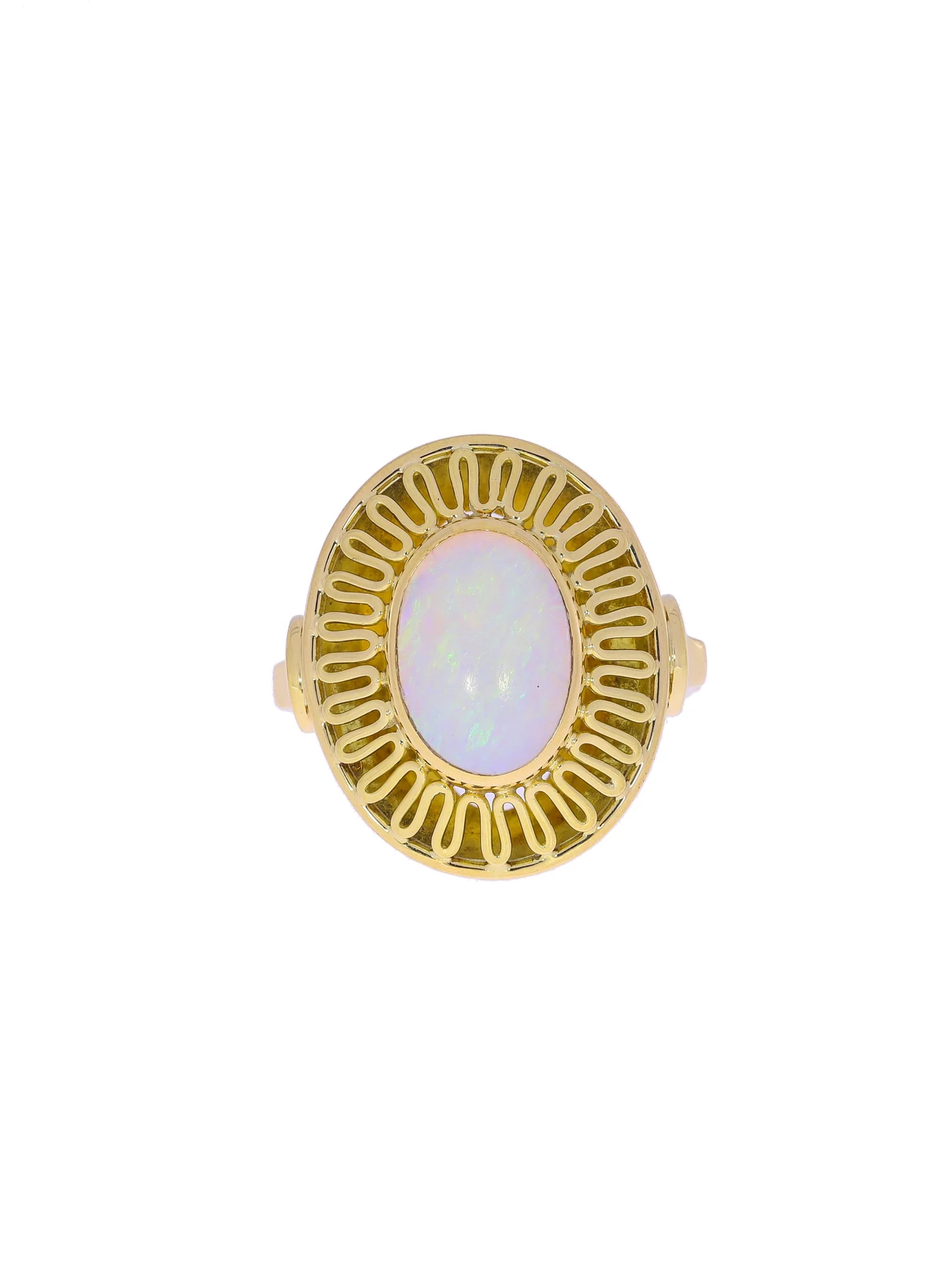 Damenring – Gelbgold mit Opal