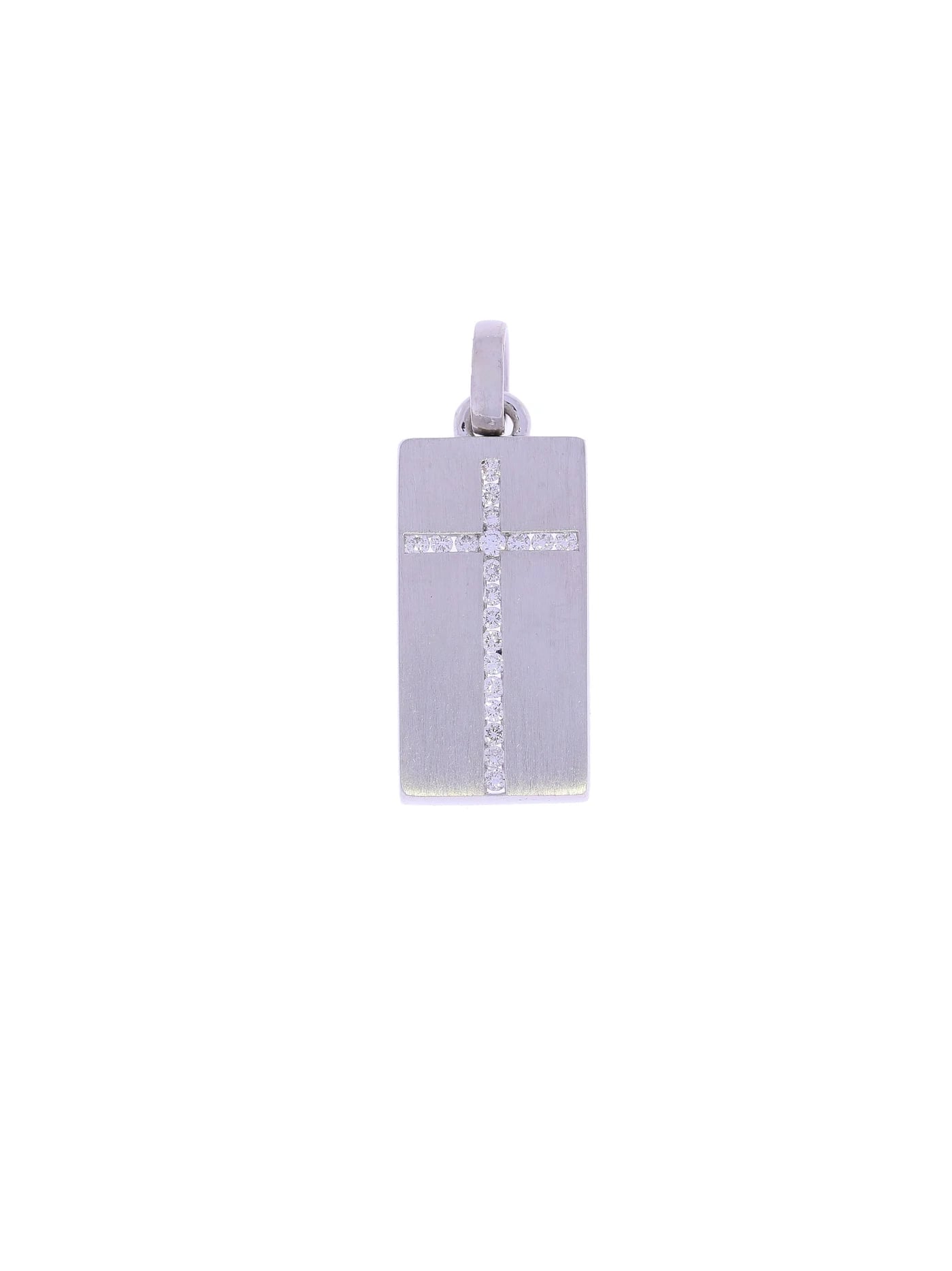 Anhänger – Weissgold mit Diamanten