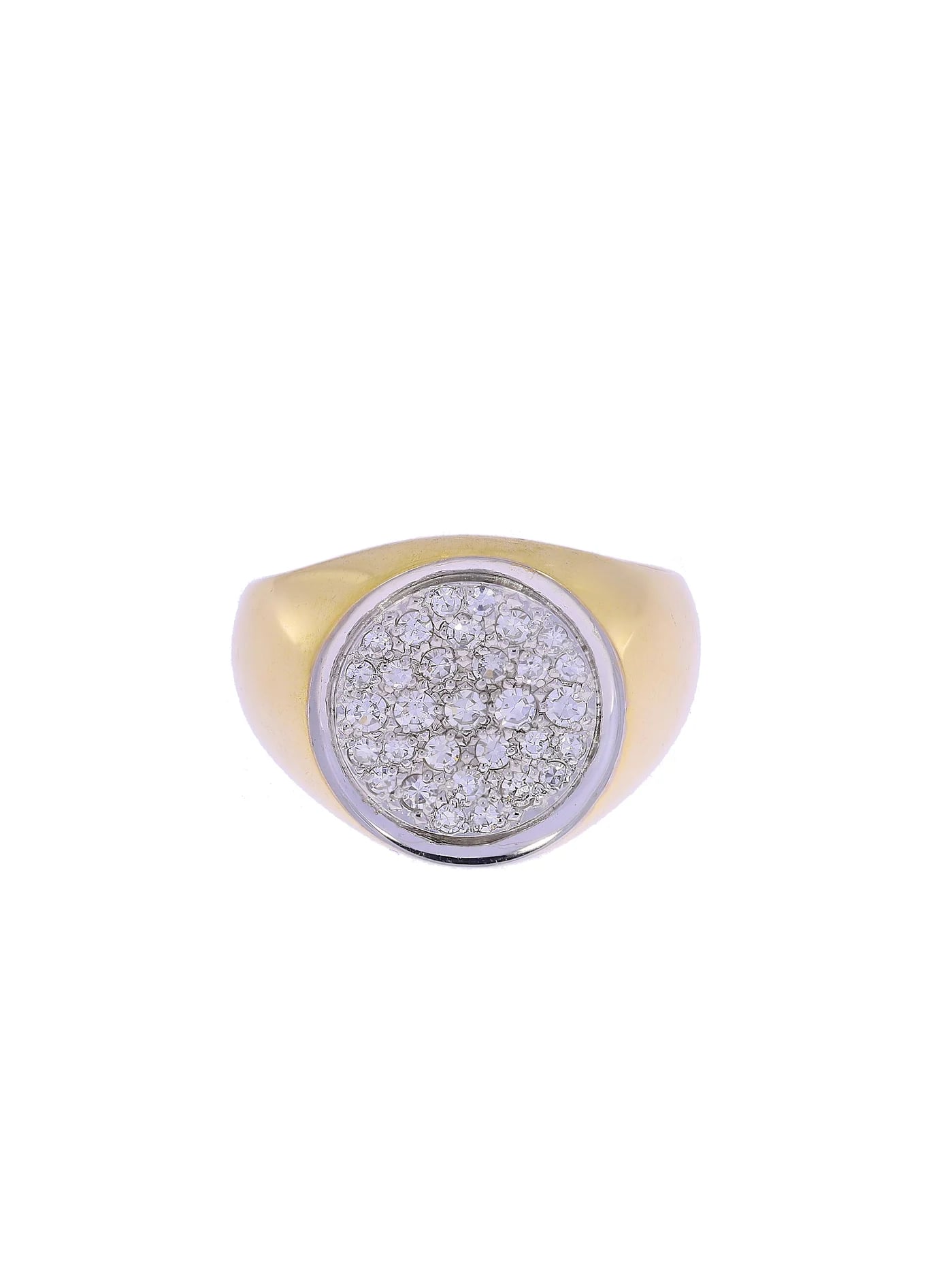 Unisex-Ring – Bicolor mit Diamanten