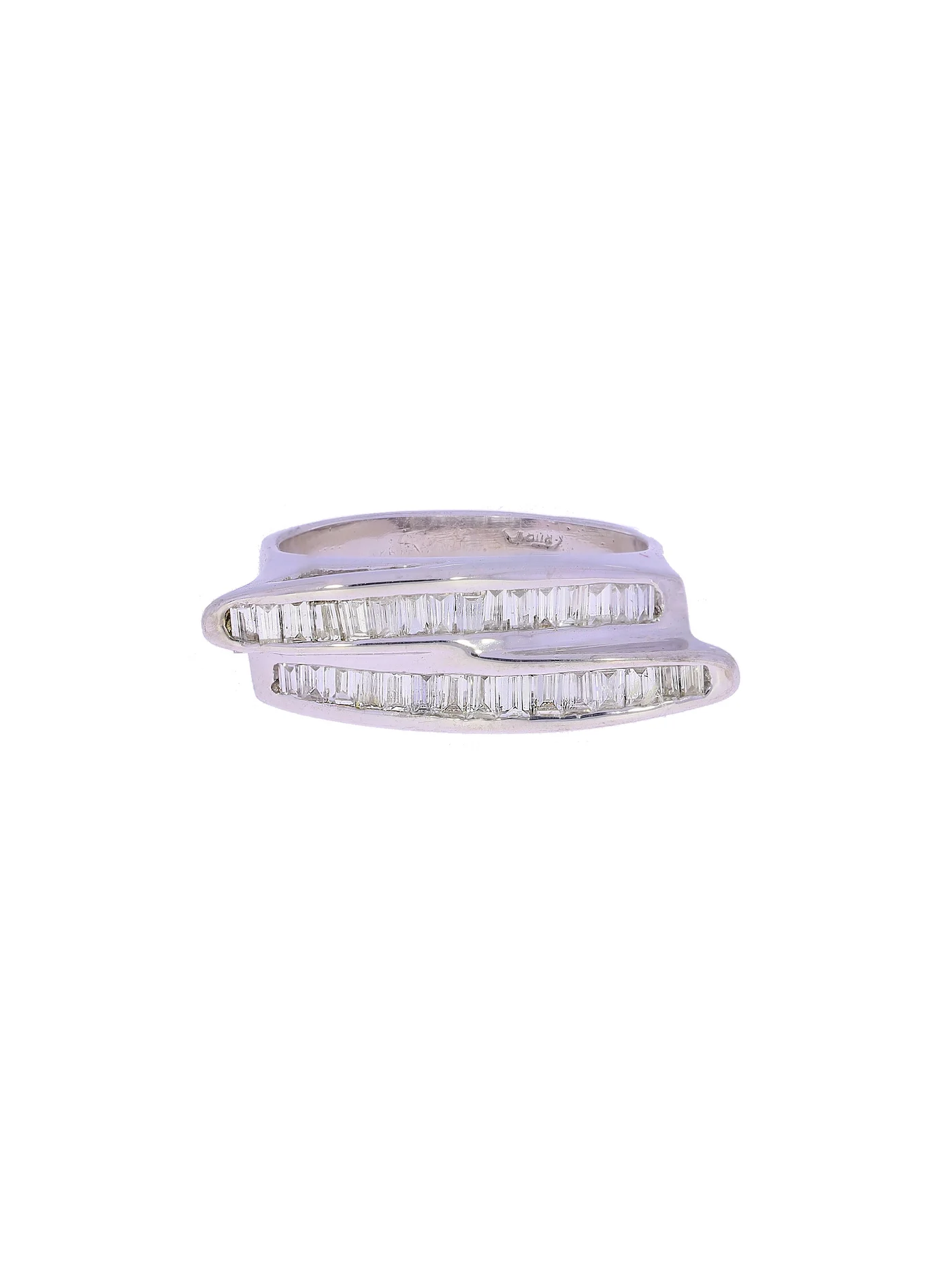 Damenring – Weissgold mit Diamanten