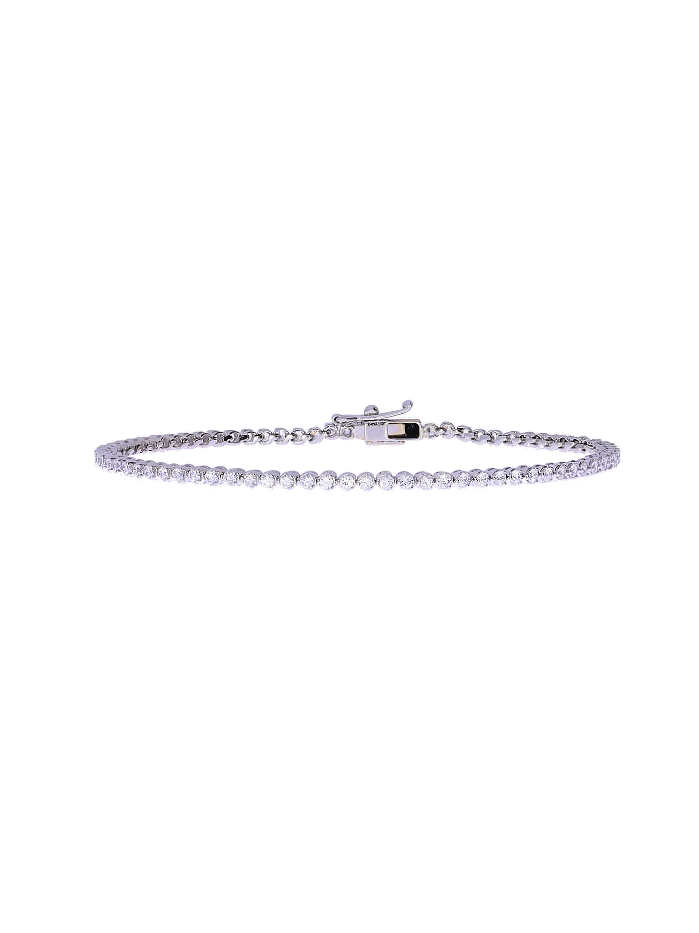 Tennisbracelet – Weissgold mit Zirkonias