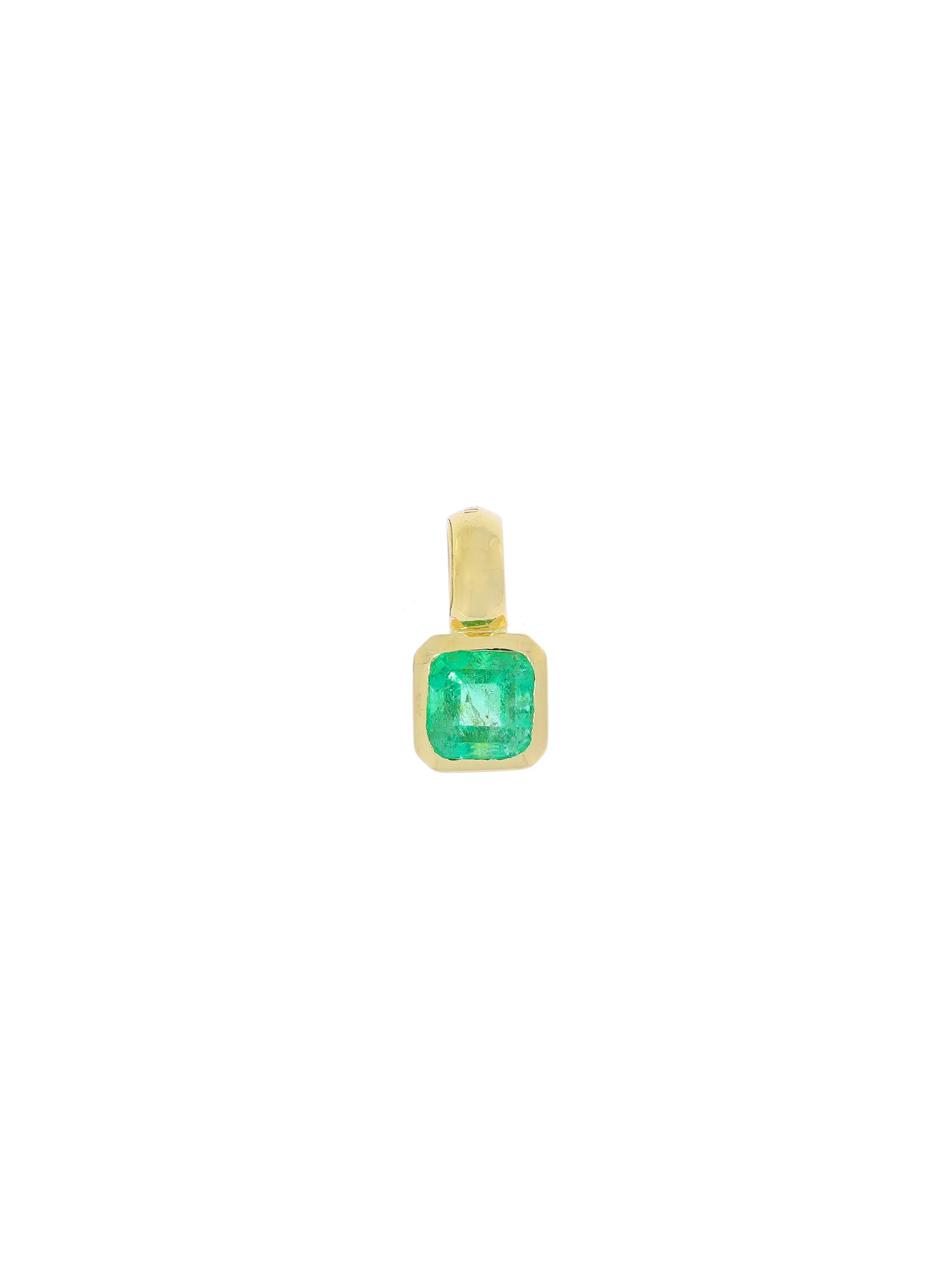 Anhänger – Gelbgold mit Smaragd
