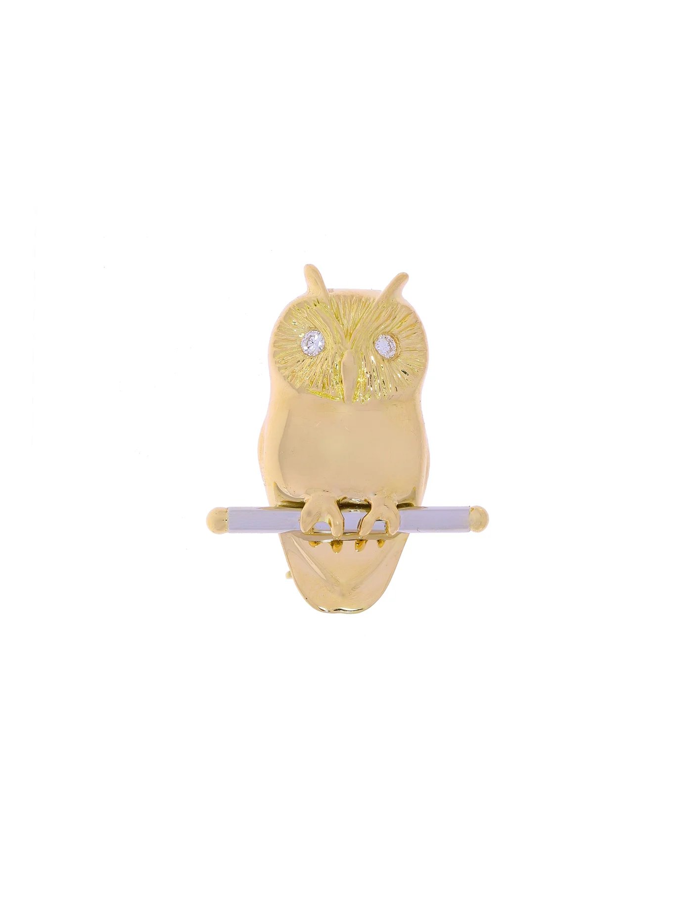 Brosche – LÜTH BIJOUX Bicolor mit Diamanten