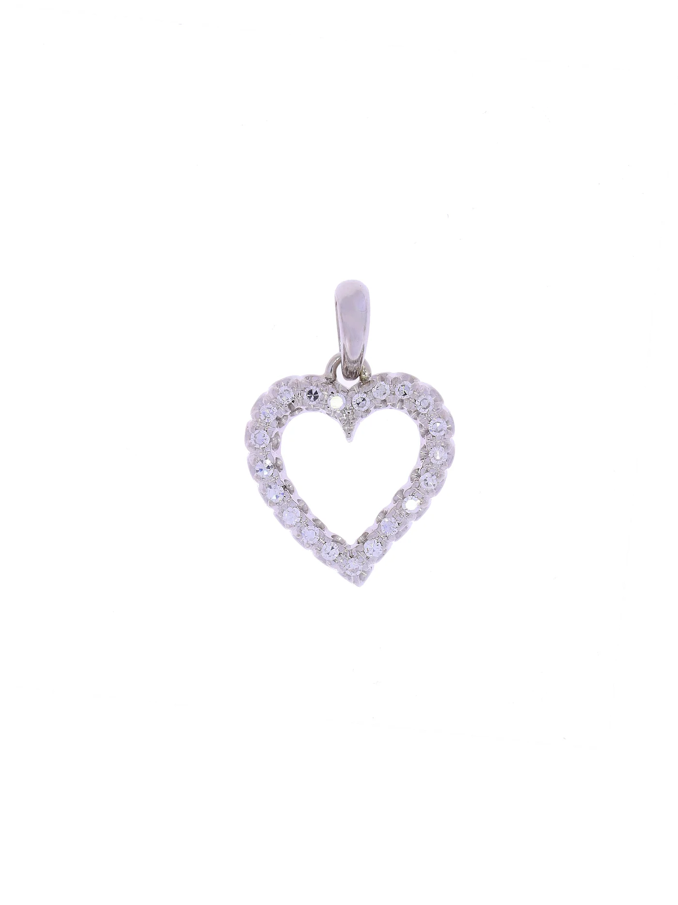 Anhänger – Weissgold mit Diamanten