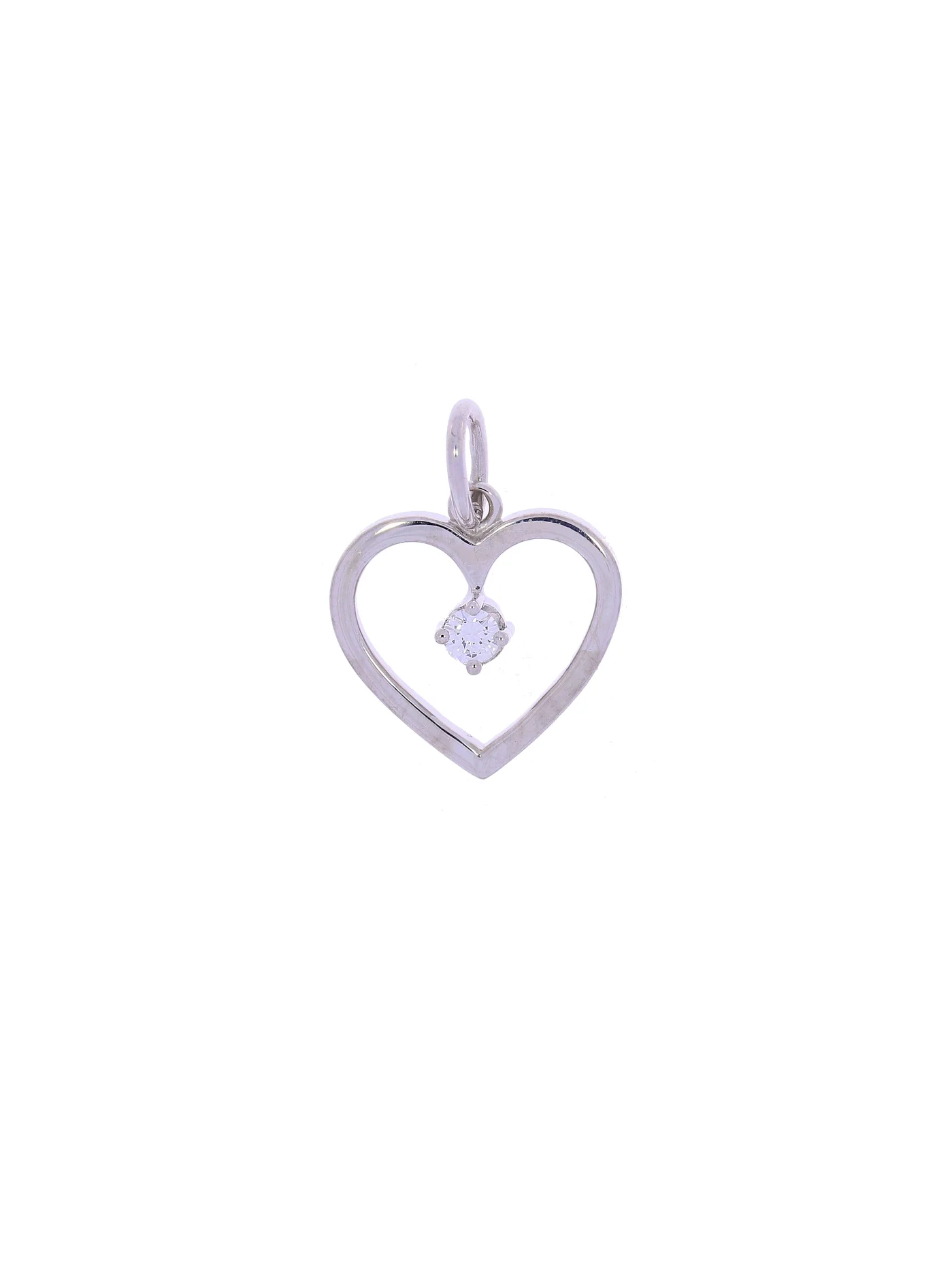 Anhänger – Weissgold mit Diamant