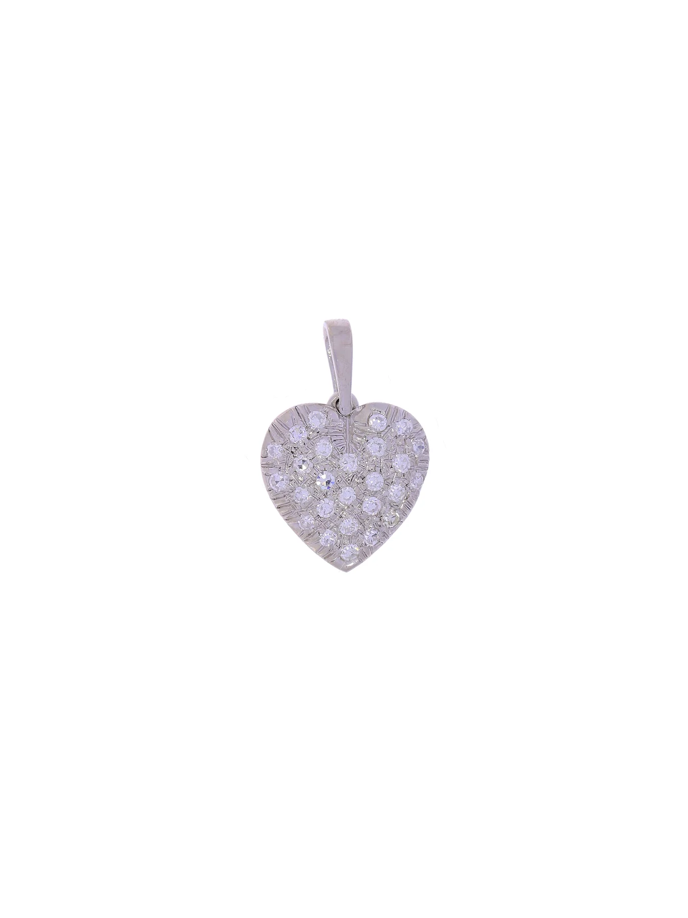 Anhänger – Weissgold mit Diamanten