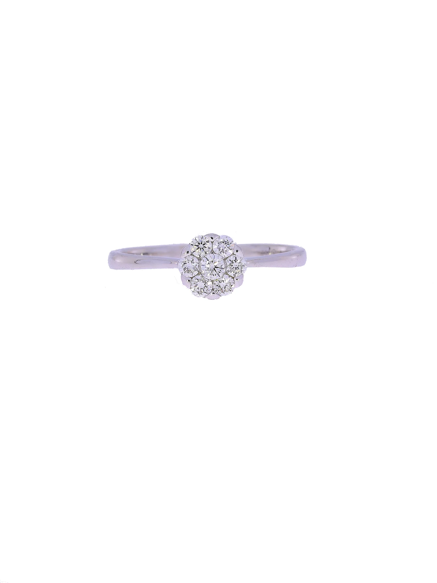 Damenring – KURZ Weissgold mit Diamanten