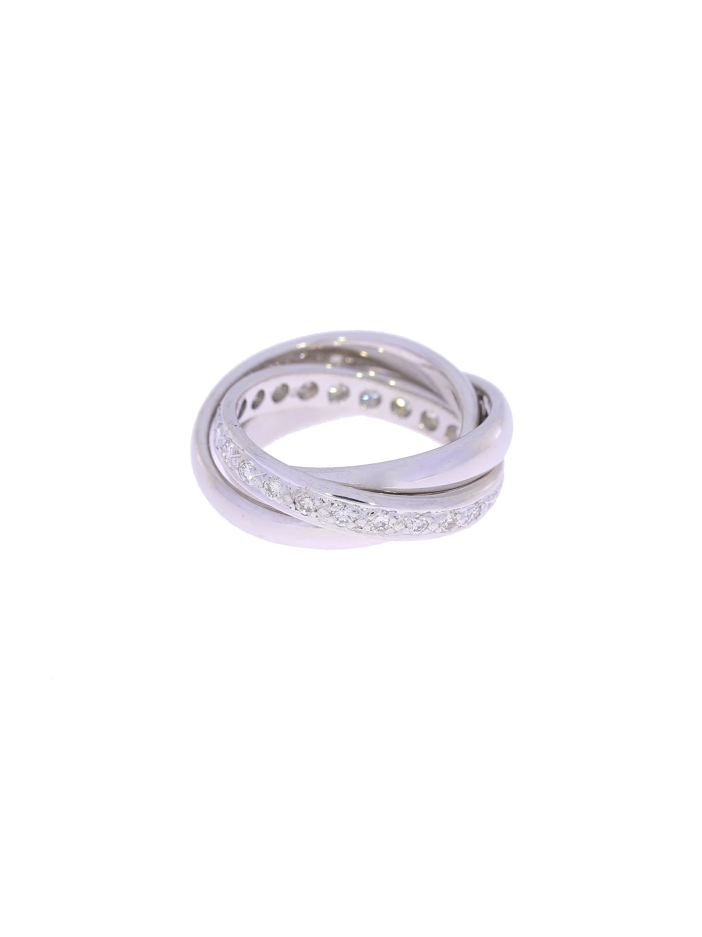 Damenring – Weissgold mit Diamanten