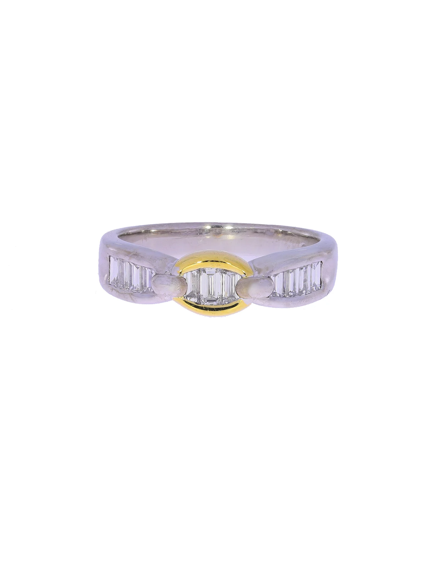 Damenring – Bicolor mit Diamanten