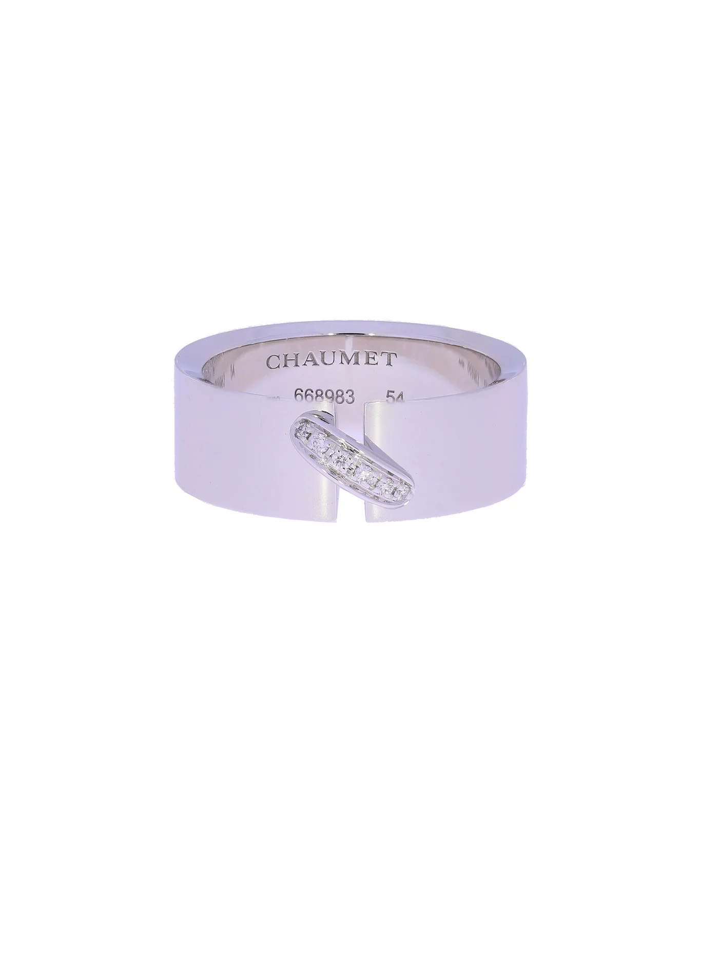 Damenring – CHAUMET Weissgold mit Diamanten