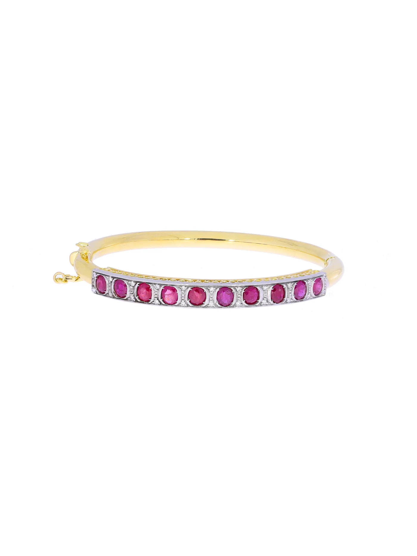 Bracelet – Bicolor mit Rubinen un Brillanten