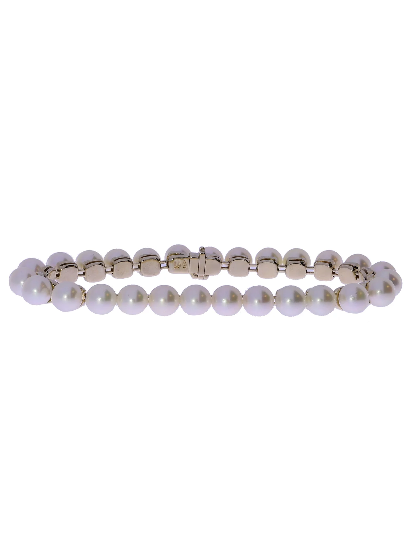 Bracelet – Weissgold mit Perlen