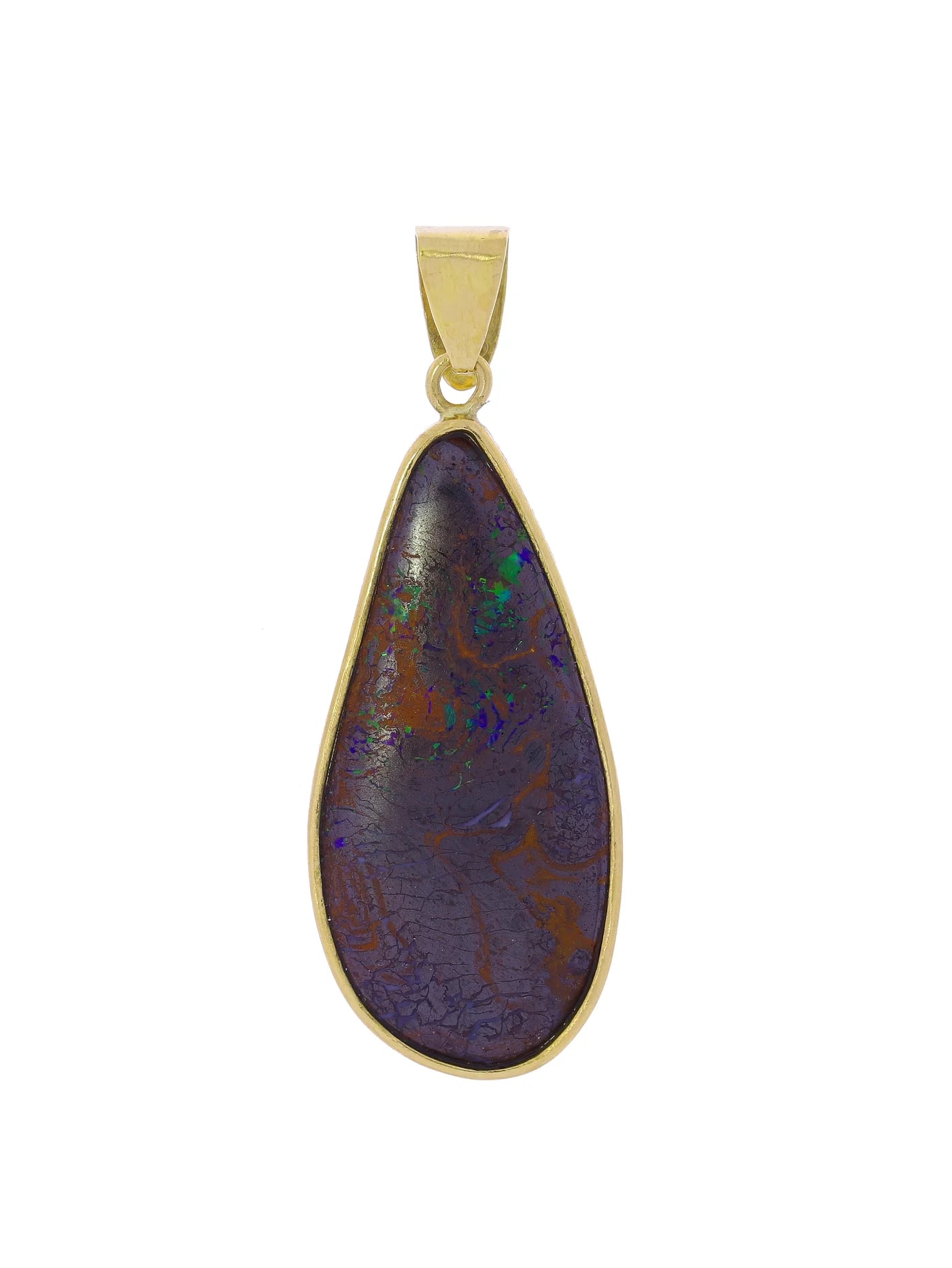 Anhänger – Gelbgold mit Opal