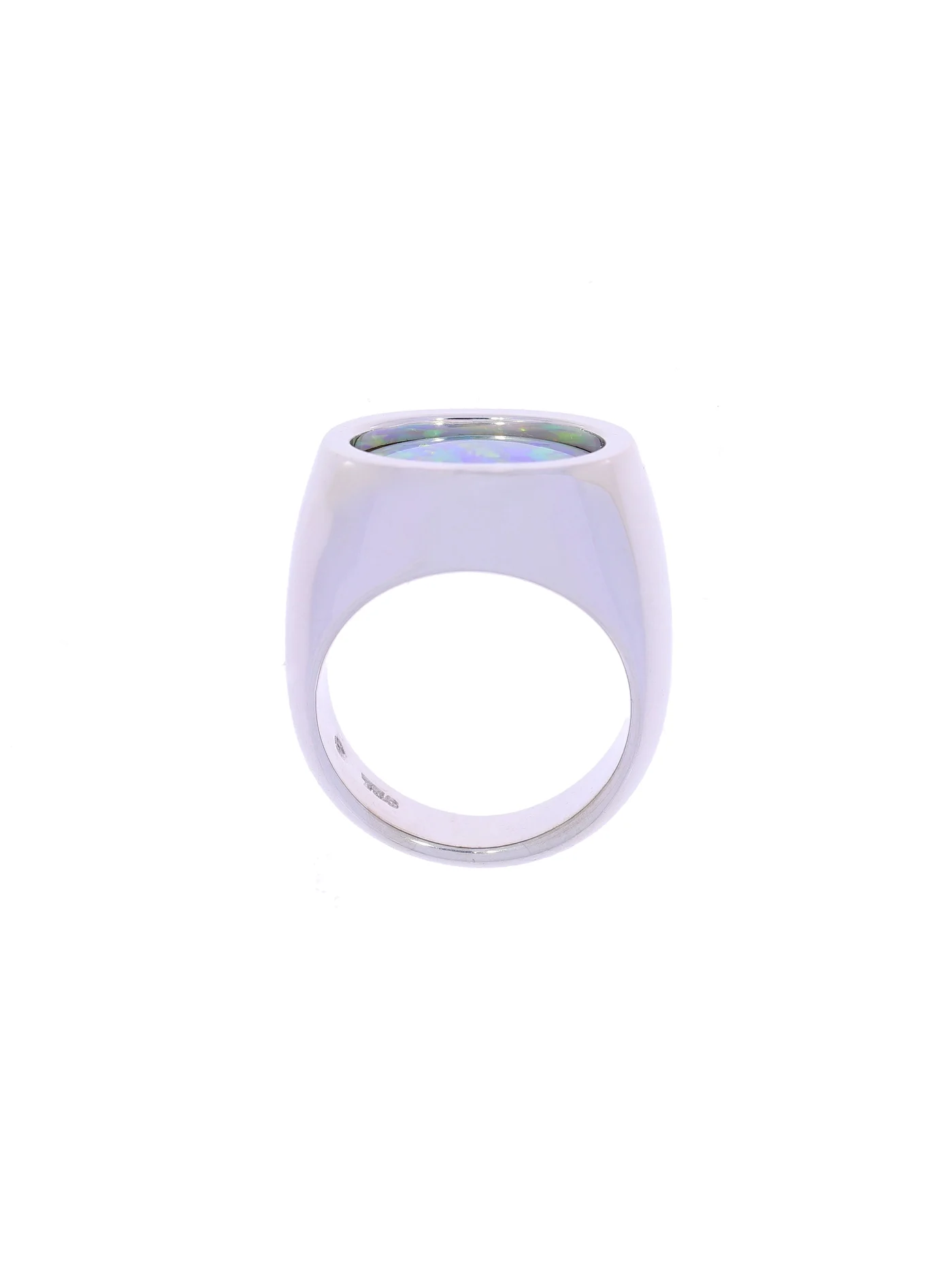 Damenring – Weissgold mit Opal