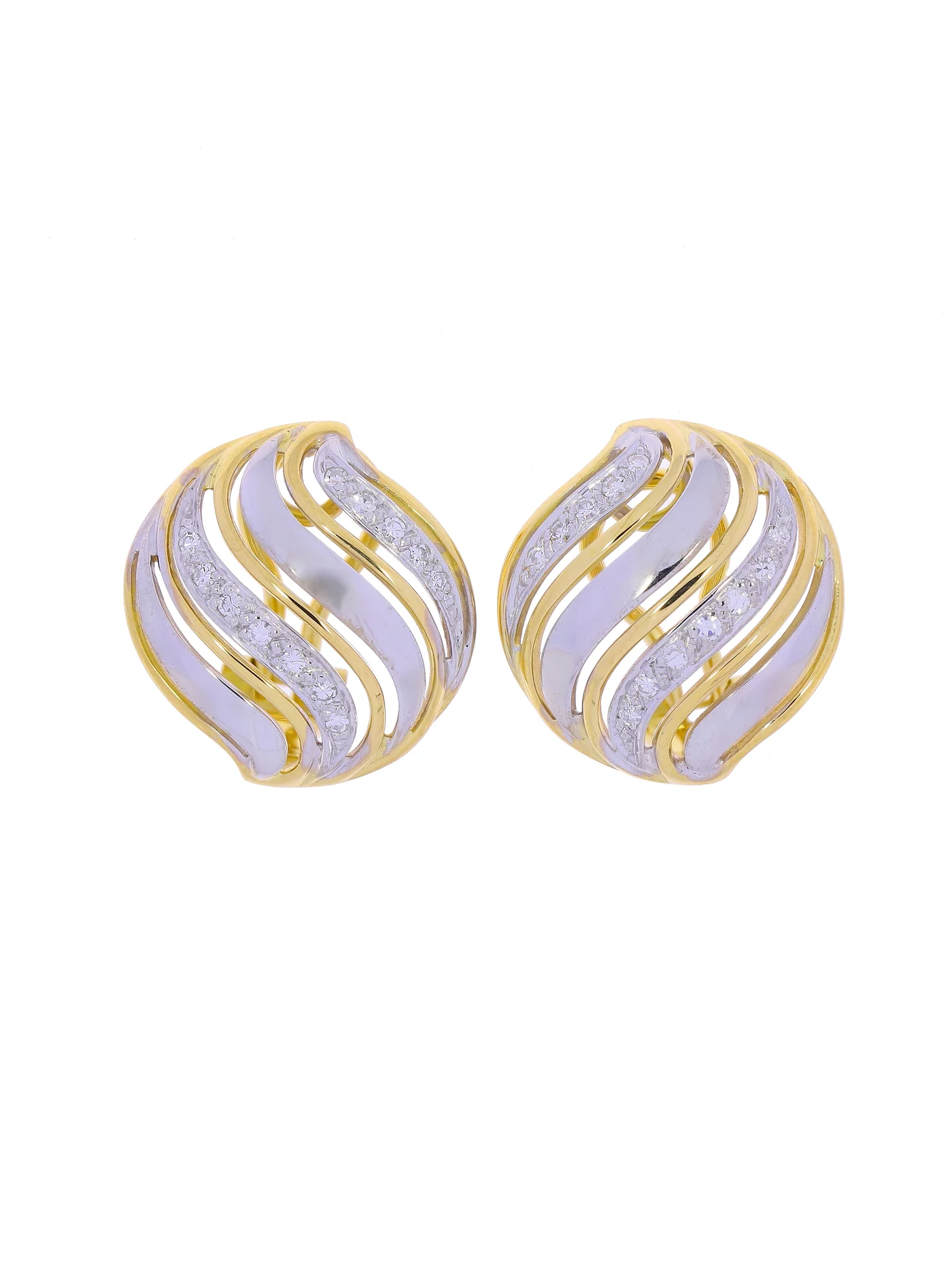 Ohrclips – BUCHERER Bicolor mit Diamanten
