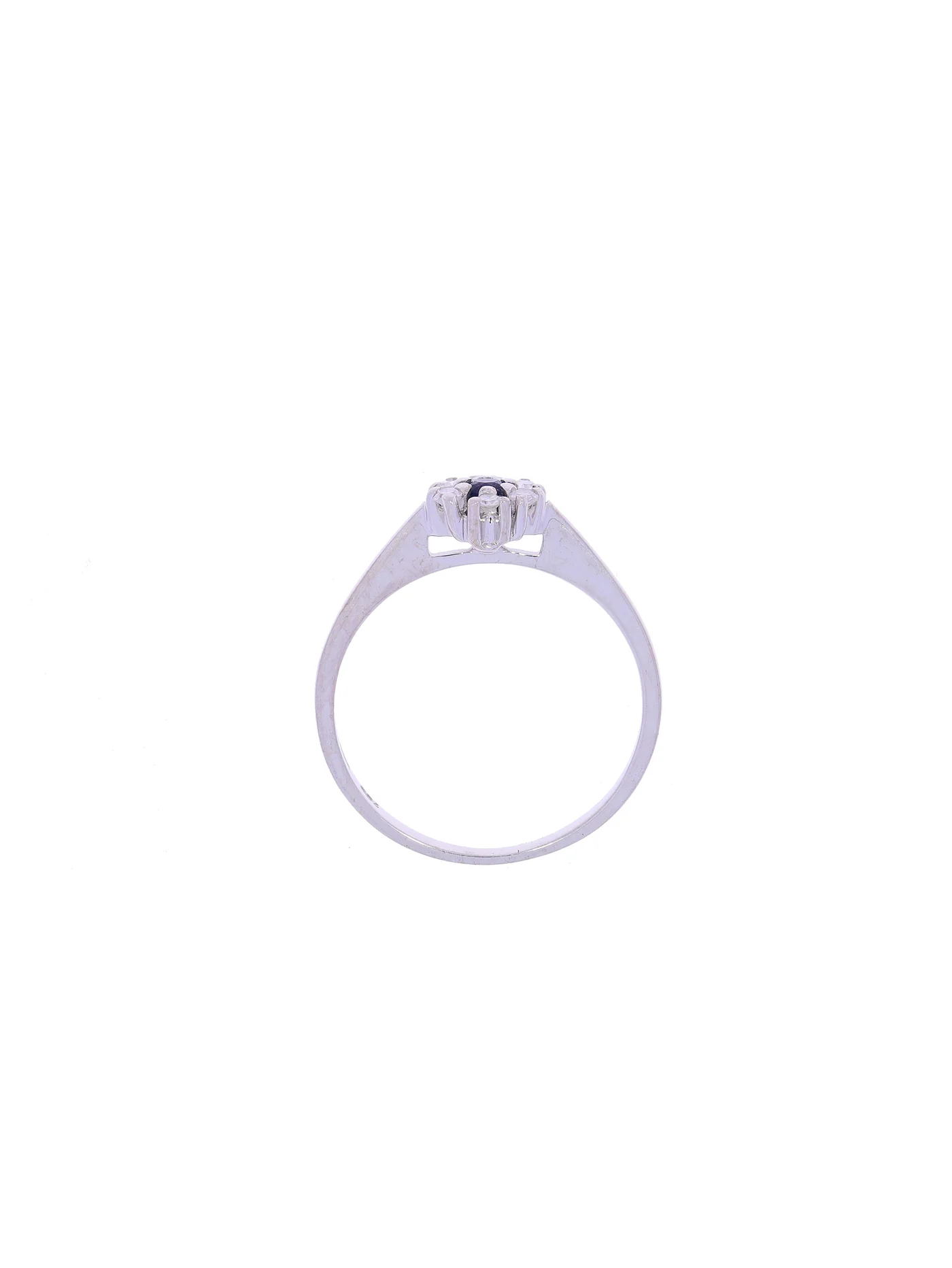 Damenring – PFALZER Weissgold mit Saphir und Diamanten