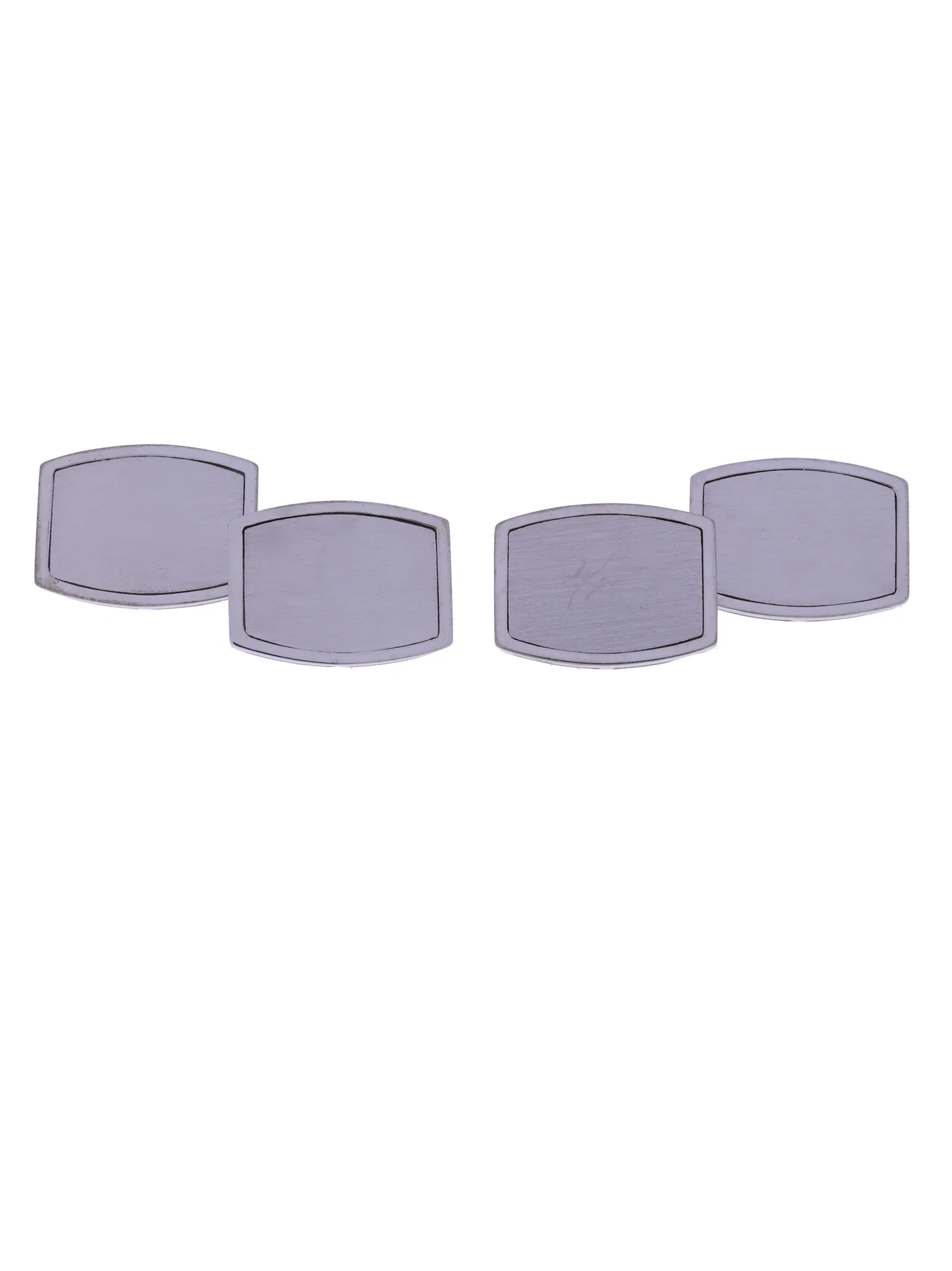 Cufflinks – white gold