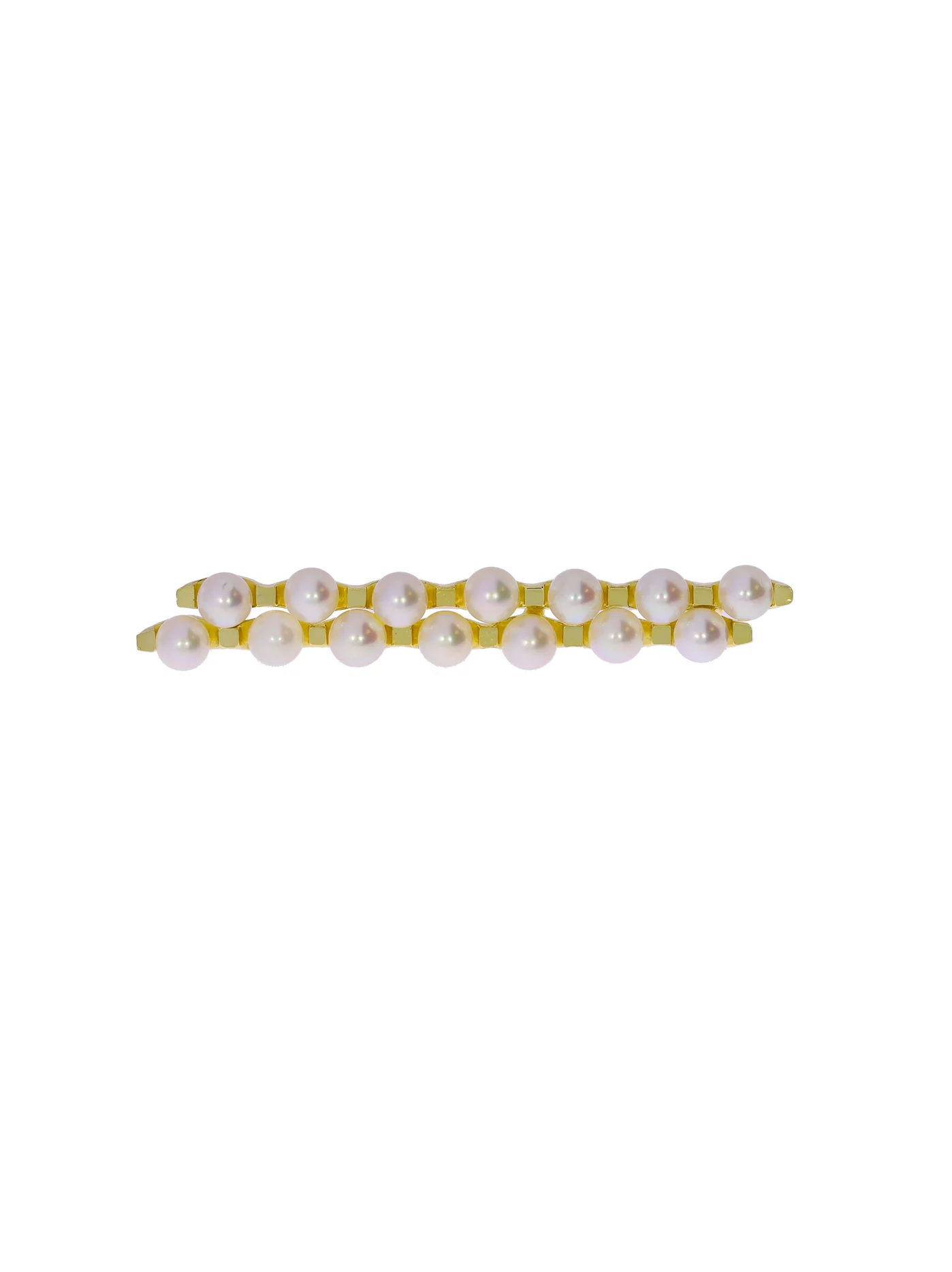 Brosche – Gelbgold mit Perlen