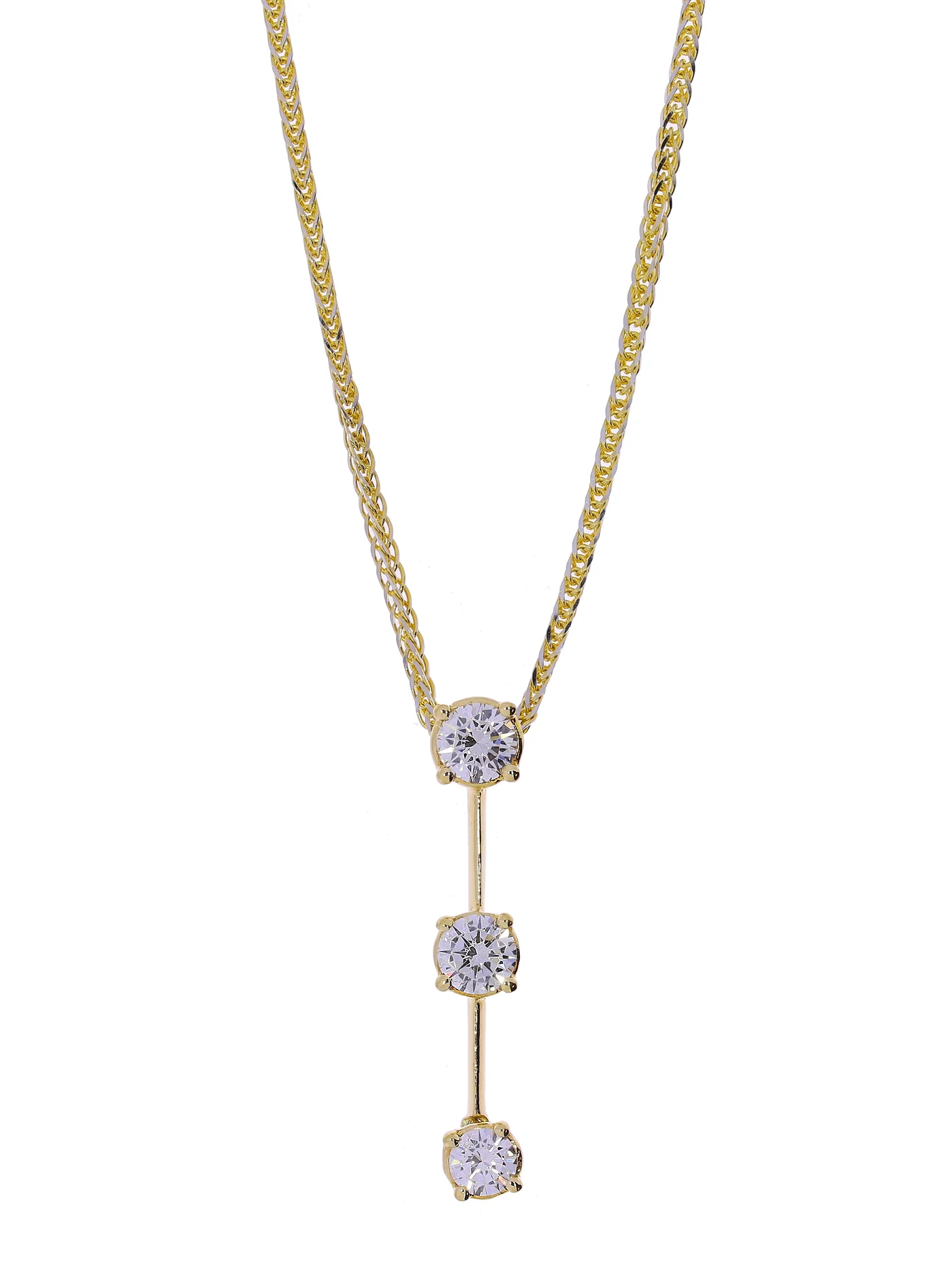 Halskette mit Anhänger – Bicolor mit Diamanten