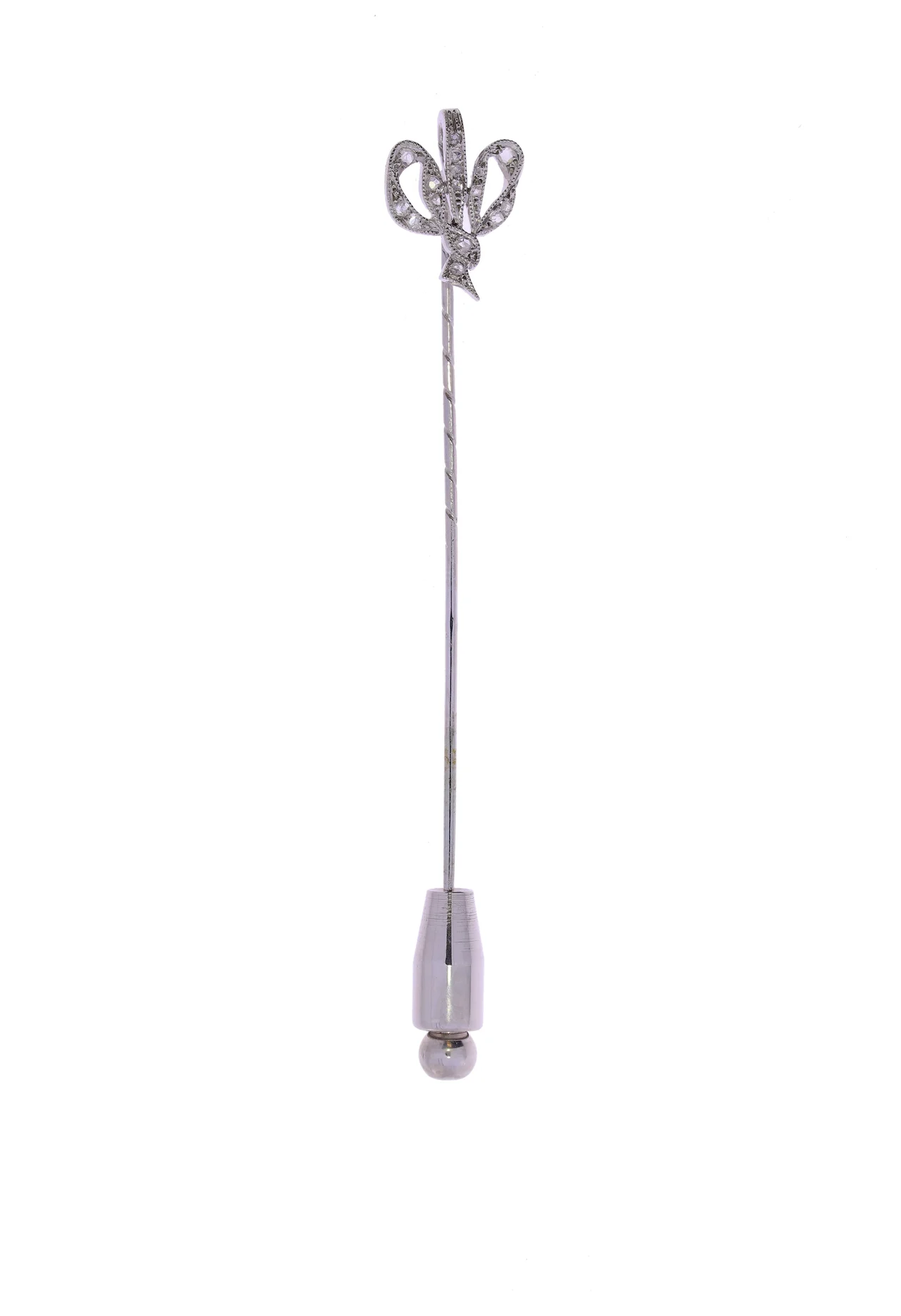 Anstecknadel – Weissgold mit Diamanten