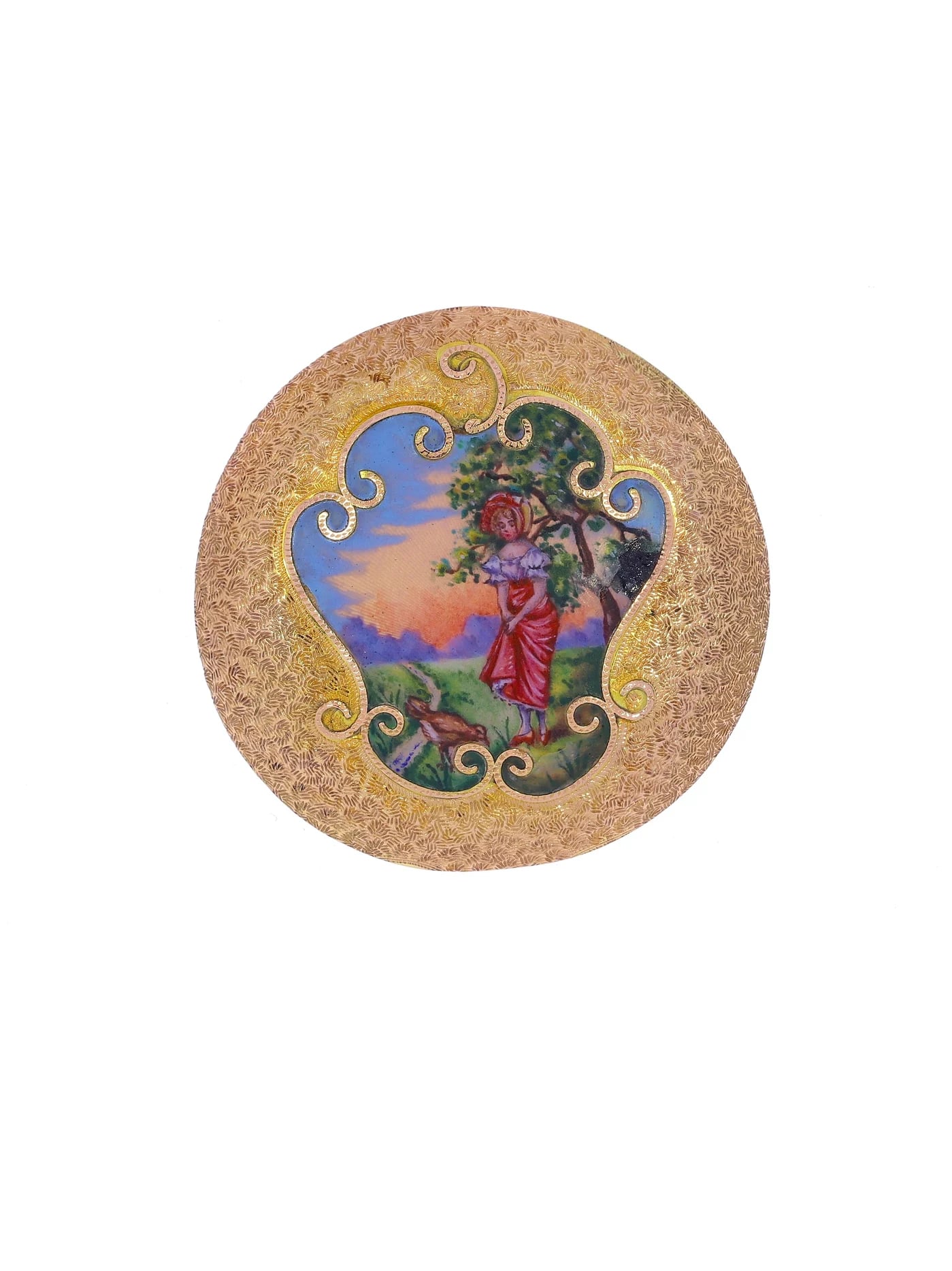 Brosche – Gelbgold