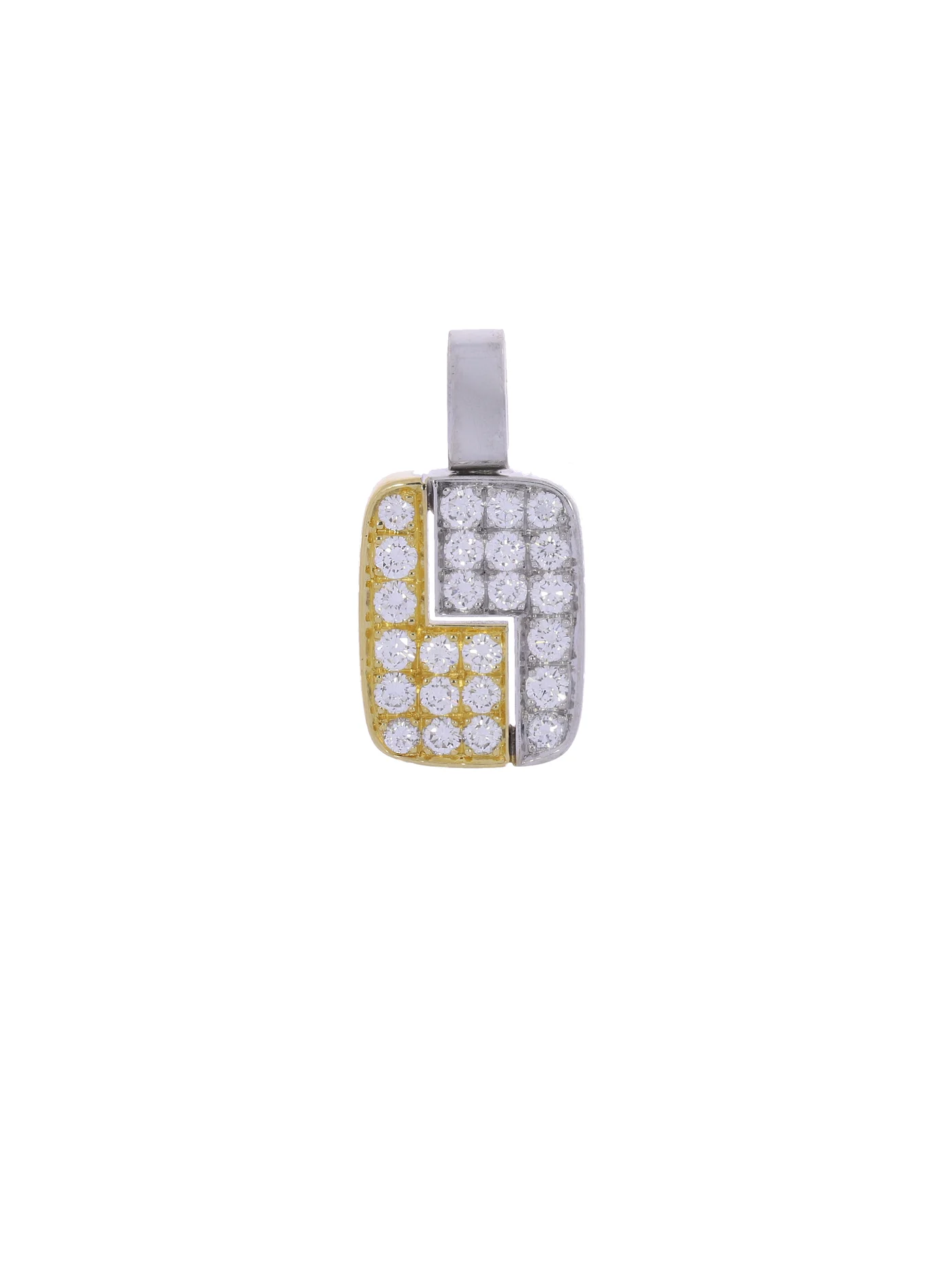 Anhänger – Bicolor mit Diamanten