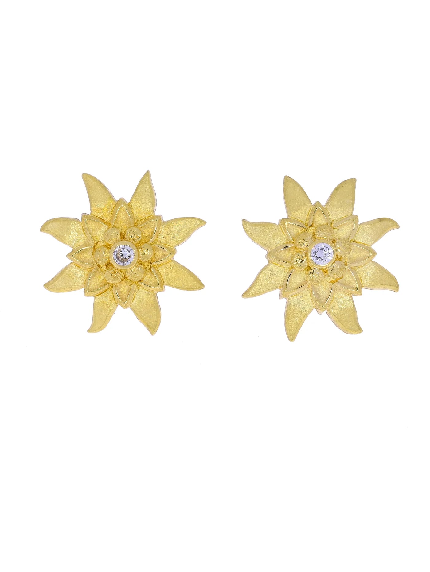 Stud earrings – BUCHERER yellow gold with diamond