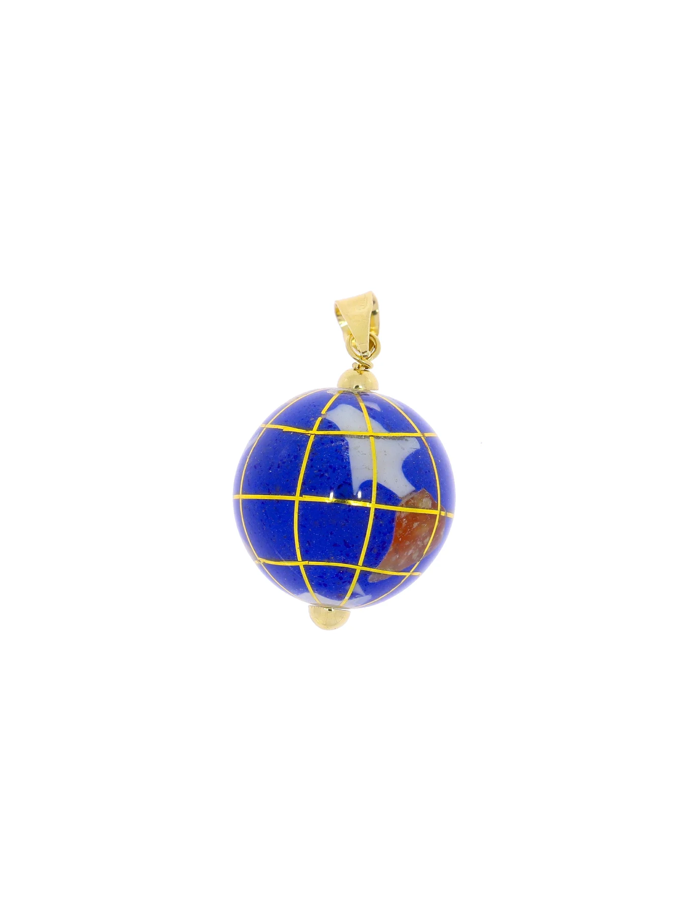 Anhänger – Gelbgold mit Emaille und Halbedelsteinen