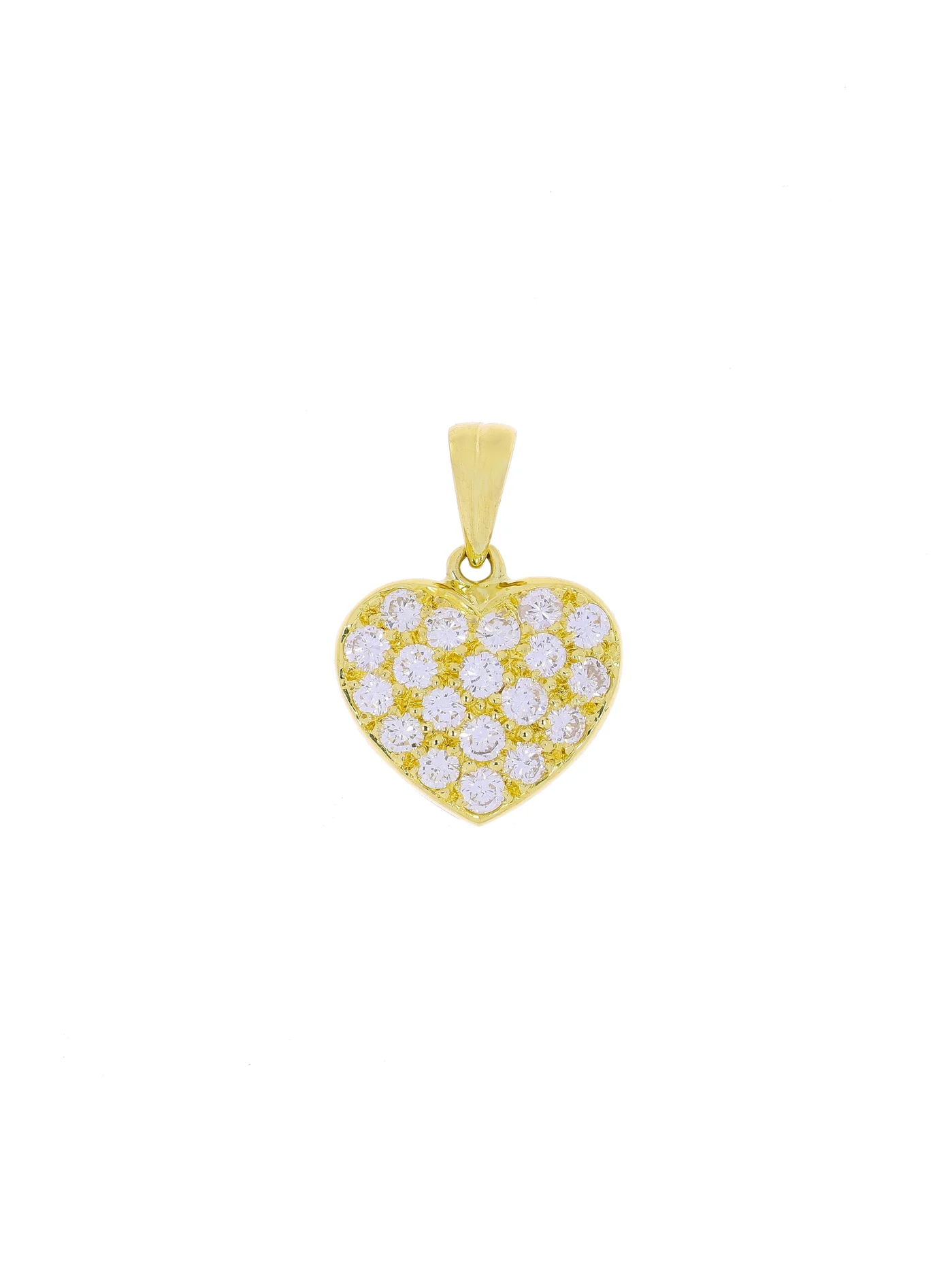 Pendant – yellow gold with diamonds