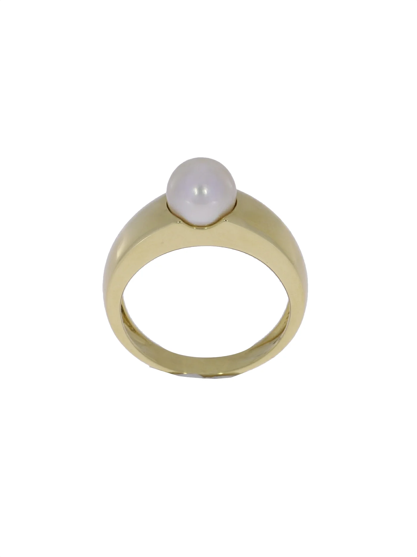 Damenring – Gelbgold mit Akoya-Perle