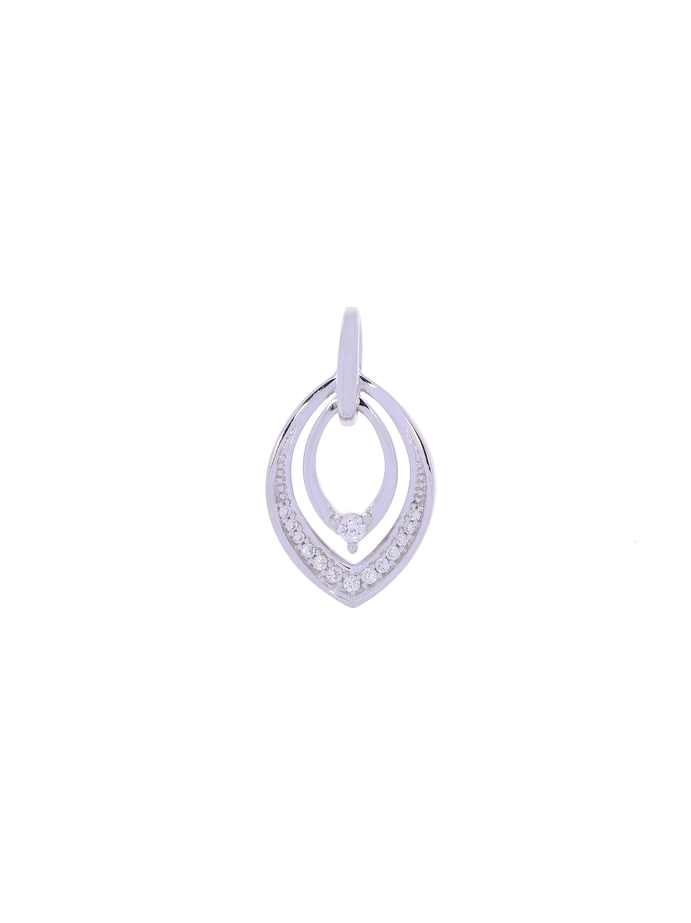 Anhänger – Weissgold mit Diamanten