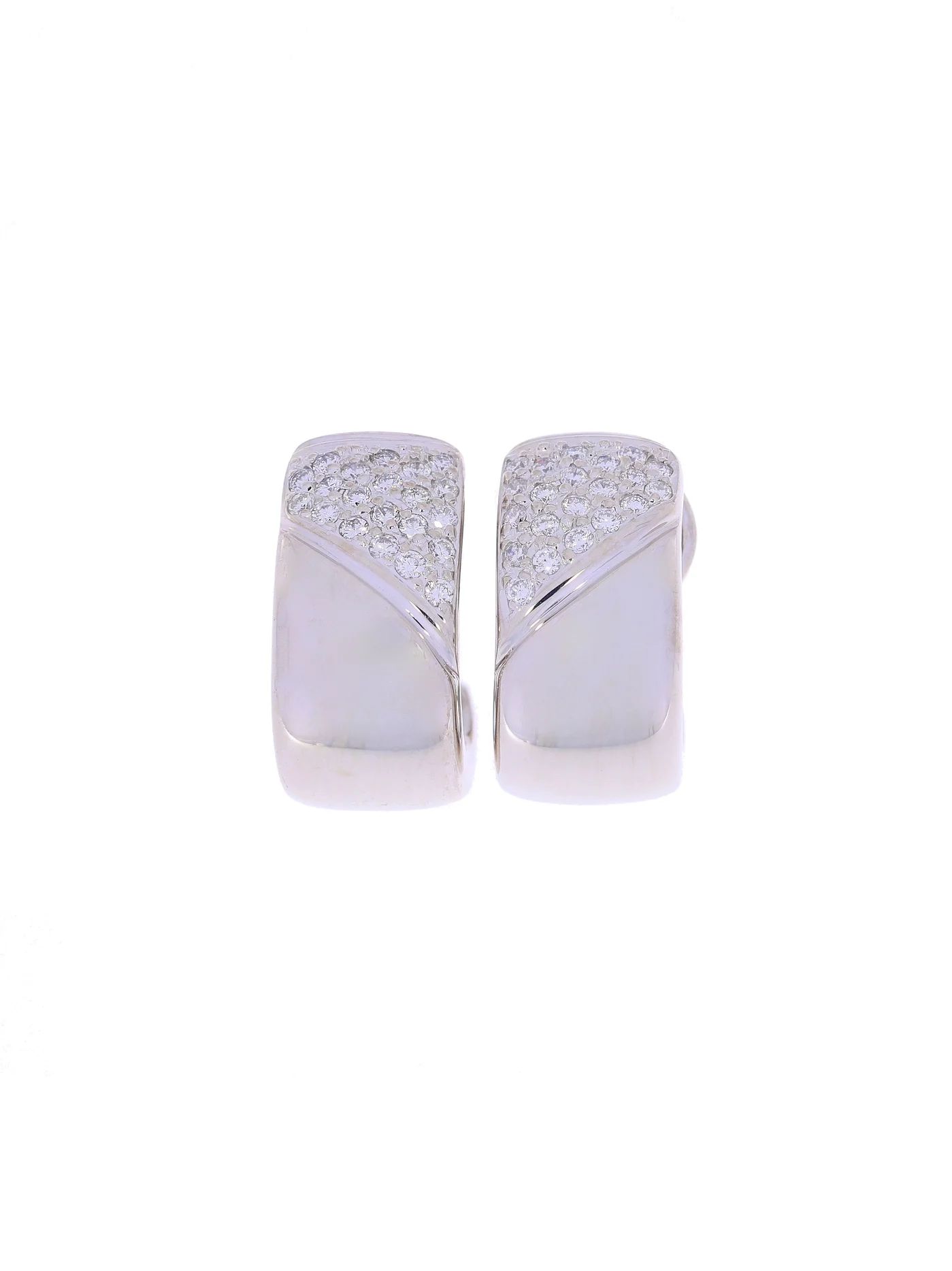 Stud earrings – BUCHERER white gold with diamonds