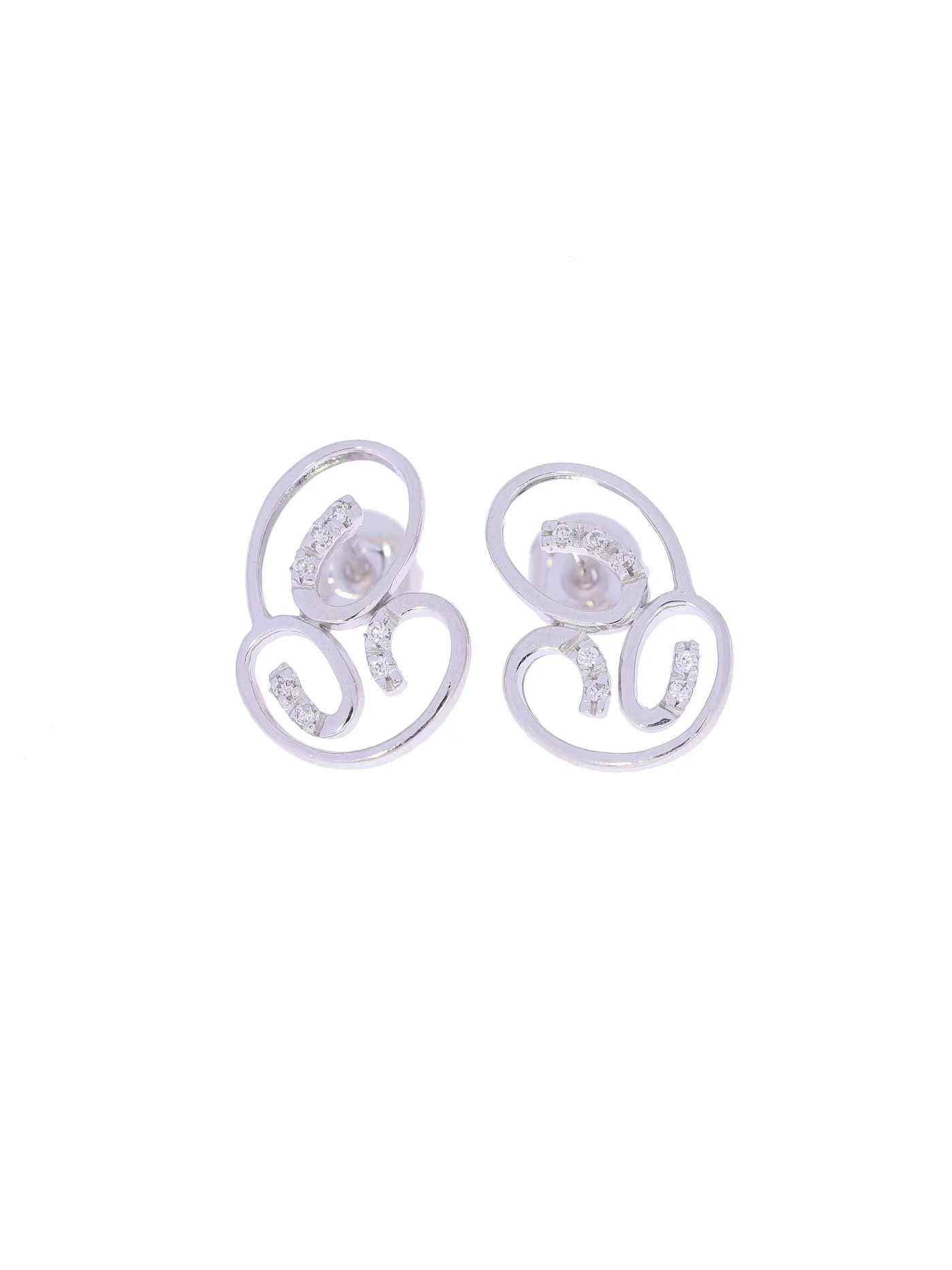 Ohrstecker – Weissgold mit Diamanten