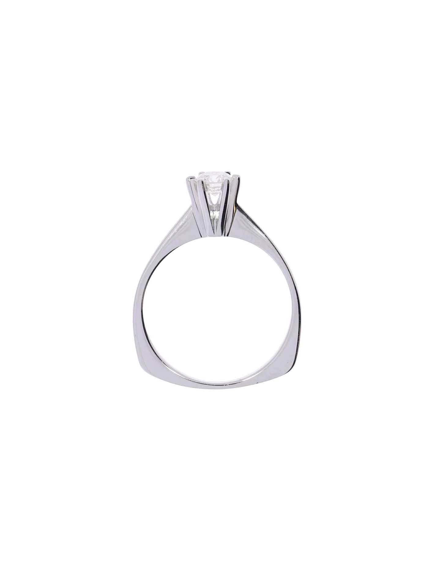 Damenring – Solitaire Weissgold 0.28ct